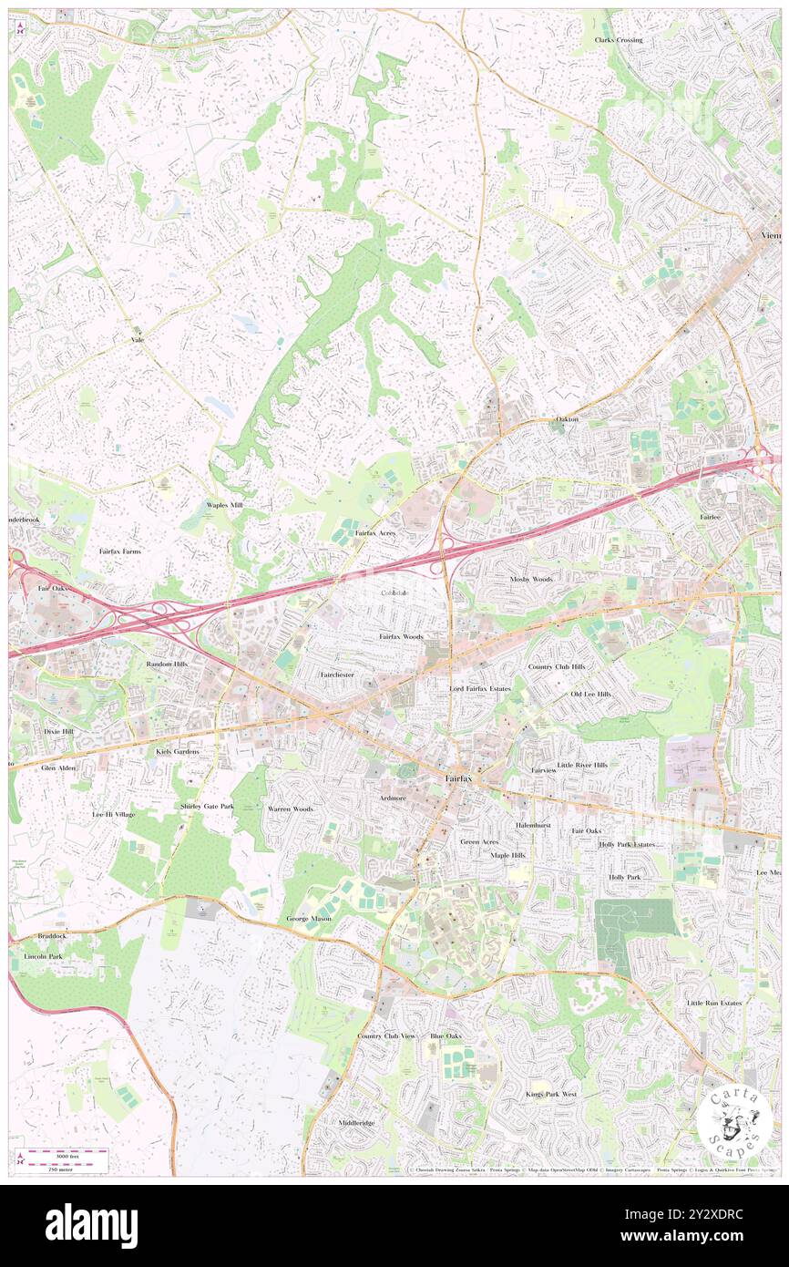 Cobbdale, città di Fairfax, Stati Uniti, Virginia, N 38 51' 54'', S 77 18' 52'', MAP, Cartascapes Map pubblicata nel 2024. Esplora Cartascapes, una mappa che rivela i diversi paesaggi, culture ed ecosistemi della Terra. Viaggia attraverso il tempo e lo spazio, scoprendo l'interconnessione del passato, del presente e del futuro del nostro pianeta. Foto Stock