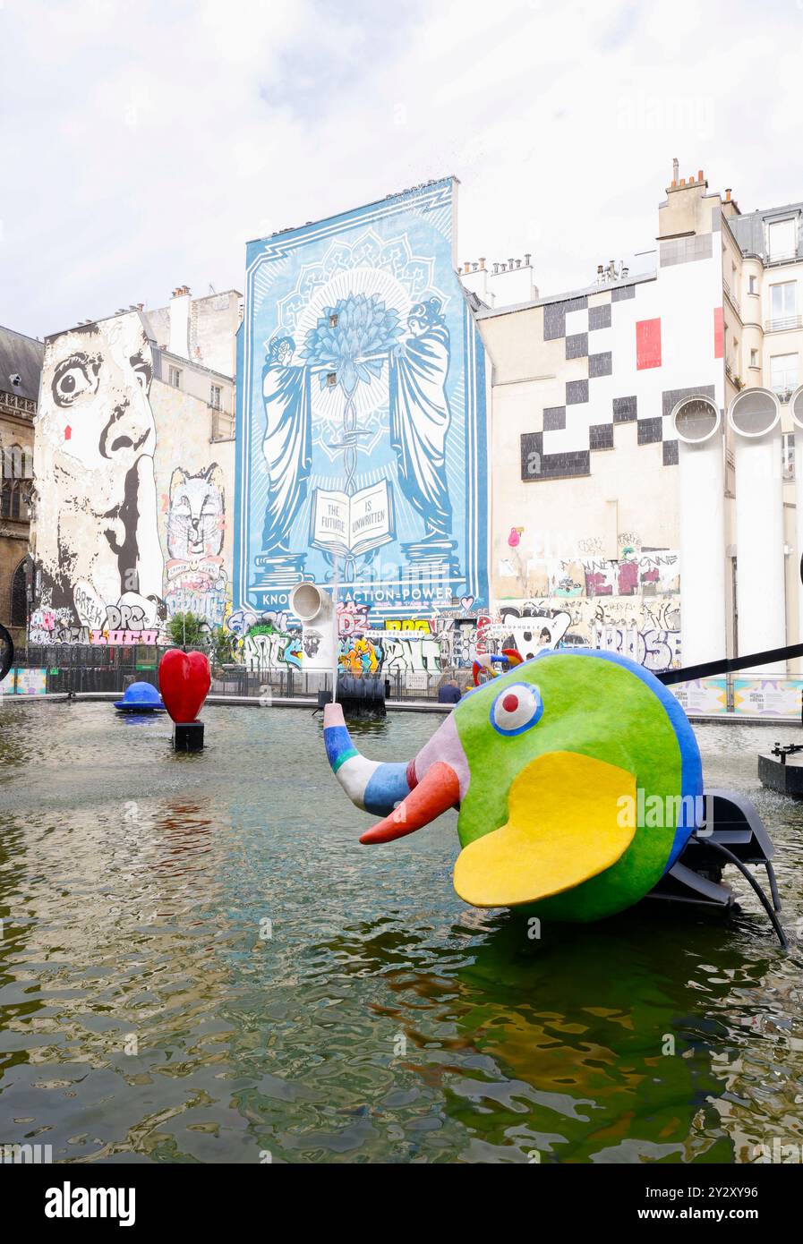 LA FONTANA STRAVINSKY DI PARIGI Foto Stock