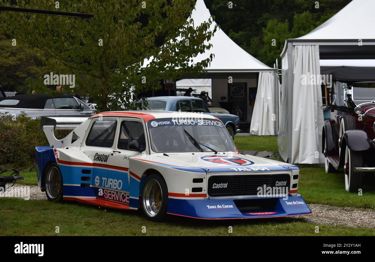 Soestdijk, Paesi Bassi - 1 settembre 2023: Una classica vettura da corsa Simca 1000 Rallye 3 gruppo 5 Foto Stock