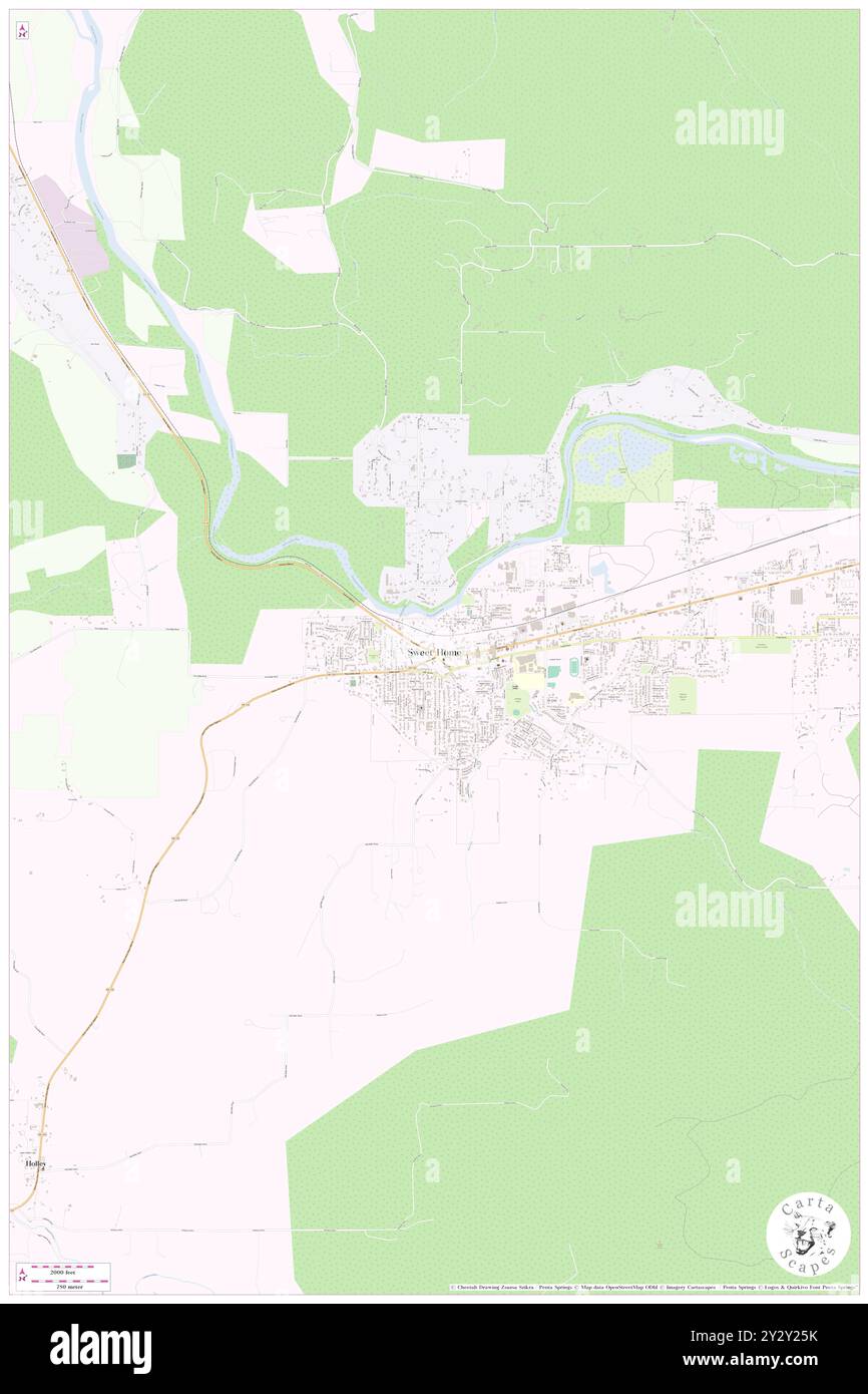 Sweet Home, Linn County, Stati Uniti, Oregon, N 44 23' 51'', S 122 44' 10'', MAP, Cartascapes Map pubblicata nel 2024. Esplora Cartascapes, una mappa che rivela i diversi paesaggi, culture ed ecosistemi della Terra. Viaggia attraverso il tempo e lo spazio, scoprendo l'interconnessione del passato, del presente e del futuro del nostro pianeta. Foto Stock