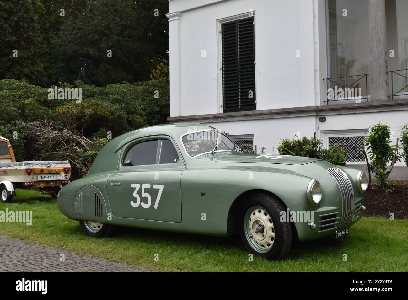 Soestdijk, Paesi Bassi - 1 settembre 2023: Una classica Fiat 1100 S Berlinetta del 1948 Foto Stock