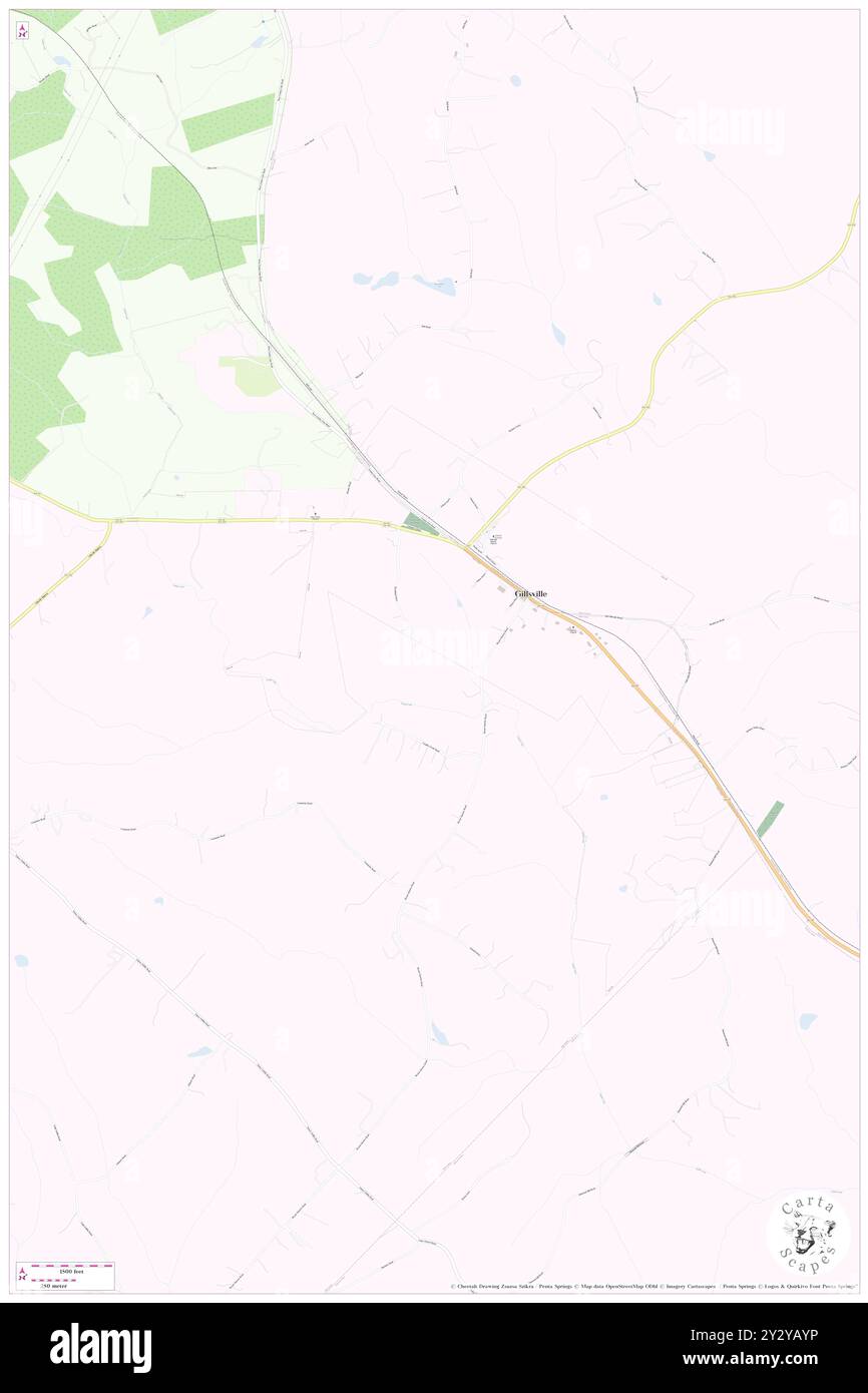 Gillsville, Banks County, Stati Uniti, Stati Uniti, Georgia, N 34 18' 28'', S 83 38' 0'', MAP, Cartascapes Map pubblicata nel 2024. Esplora Cartascapes, una mappa che rivela i diversi paesaggi, culture ed ecosistemi della Terra. Viaggia attraverso il tempo e lo spazio, scoprendo l'interconnessione del passato, del presente e del futuro del nostro pianeta. Foto Stock