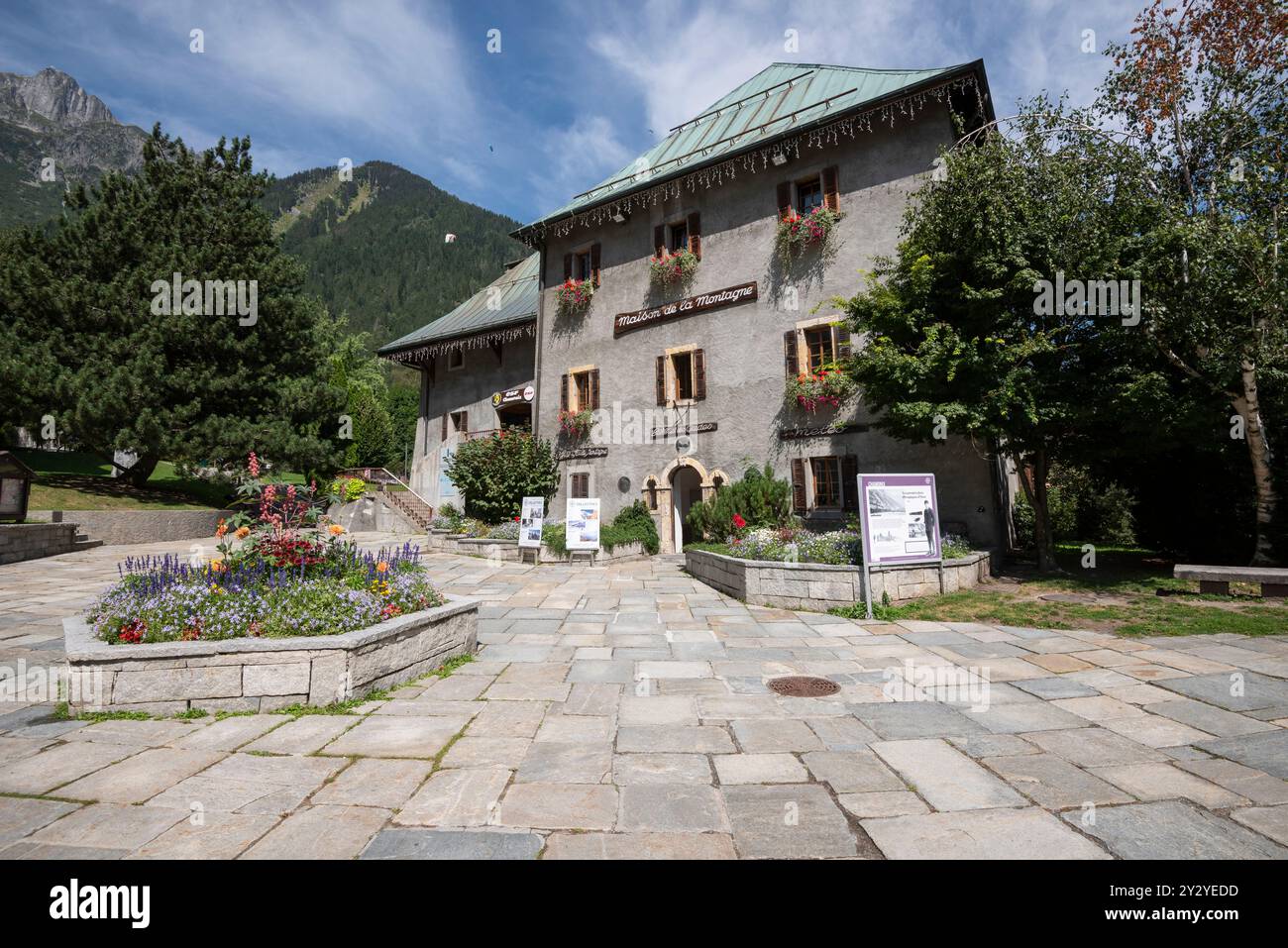 Maison de la montagne à Camonix Siege de l'Office de haute montagne Foto Stock