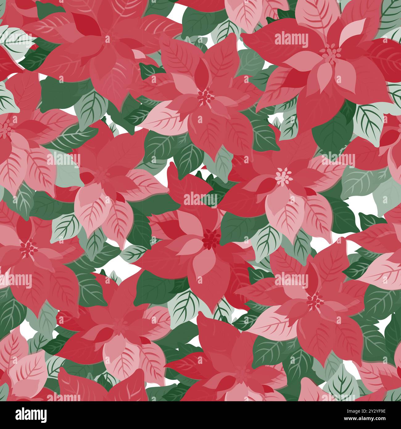 Questo motivo senza cuciture a tema punta è adatto per carte, confezioni regalo, inviti per le feste e motivi in tessuto. Perfetto per fioristi e organizzatori di eventi Illustrazione Vettoriale