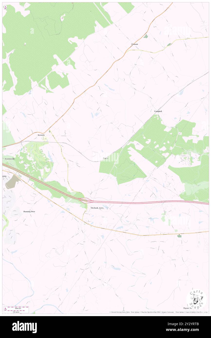 Rugby, Albemarle County, Stati Uniti, Stati Uniti, Virginia, N 38 0' 49'', S 78 19' 40'', MAP, Cartascapes Map pubblicata nel 2024. Esplora Cartascapes, una mappa che rivela i diversi paesaggi, culture ed ecosistemi della Terra. Viaggia attraverso il tempo e lo spazio, scoprendo l'interconnessione del passato, del presente e del futuro del nostro pianeta. Foto Stock