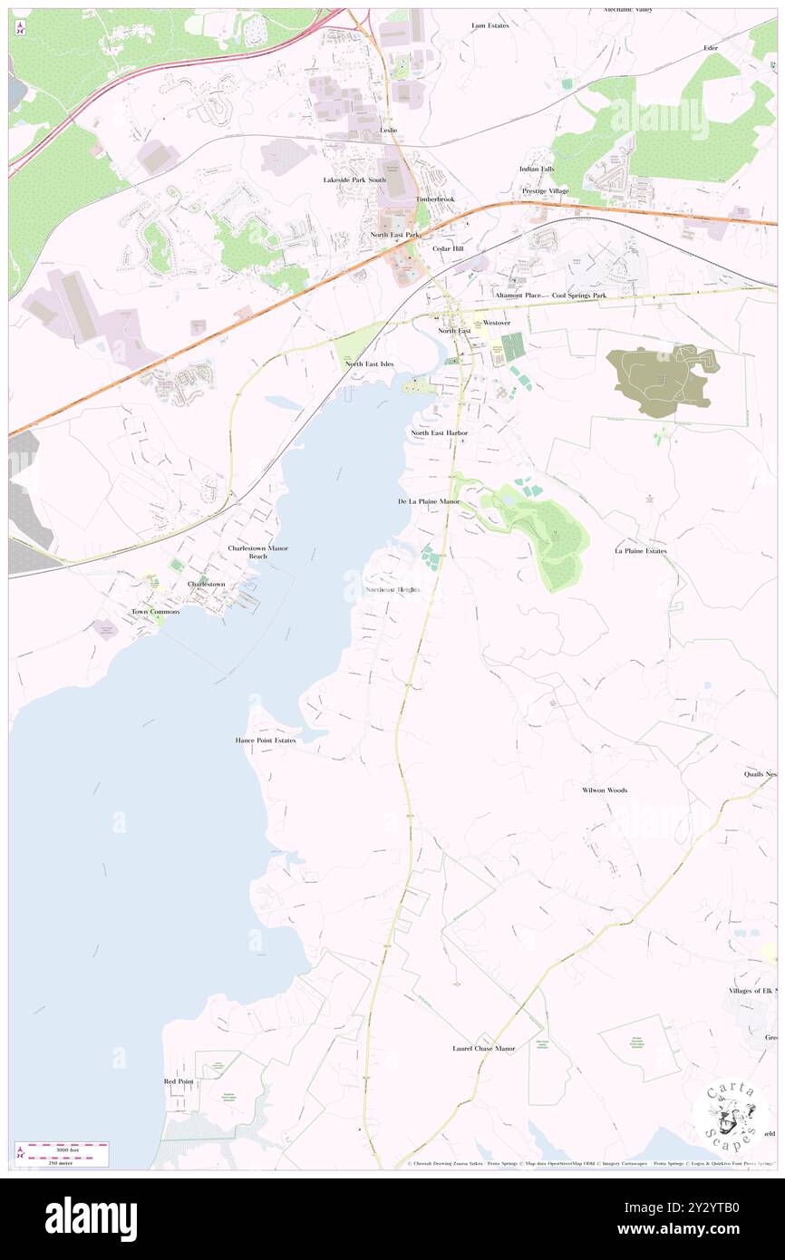 Northeast Heights, Cecil County, Stati Uniti, Maryland, N 39 34' 23'', S 75 57' 1'', MAP, Cartascapes Map pubblicata nel 2024. Esplora Cartascapes, una mappa che rivela i diversi paesaggi, culture ed ecosistemi della Terra. Viaggia attraverso il tempo e lo spazio, scoprendo l'interconnessione del passato, del presente e del futuro del nostro pianeta. Foto Stock