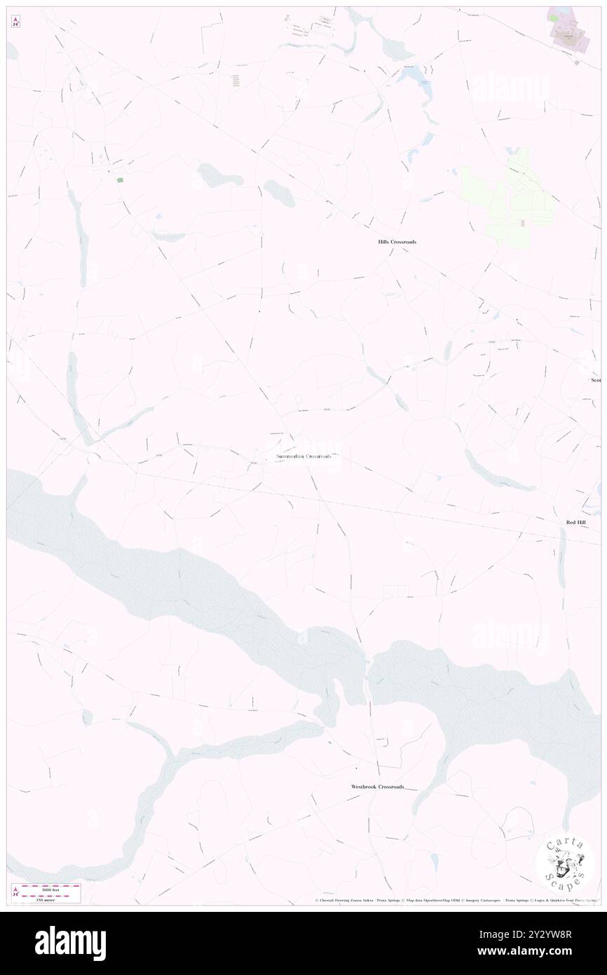 Summerlins Crossroads, contea di Duplin, Stati Uniti, Carolina del Nord, N 35 5' 3'', S 77 57' 26'', MAP, Cartascapes Map pubblicata nel 2024. Esplora Cartascapes, una mappa che rivela i diversi paesaggi, culture ed ecosistemi della Terra. Viaggia attraverso il tempo e lo spazio, scoprendo l'interconnessione del passato, del presente e del futuro del nostro pianeta. Foto Stock