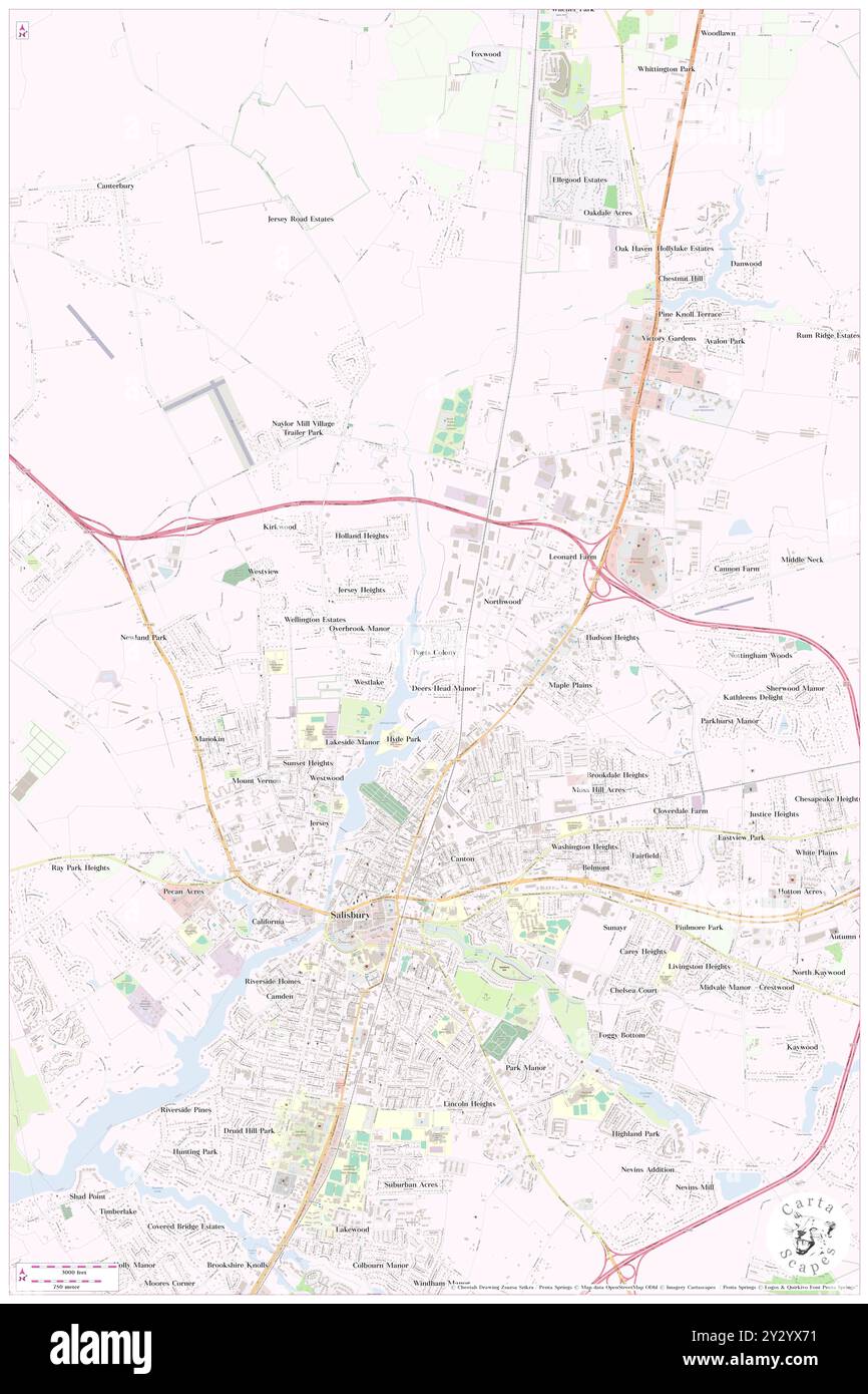 Poets Colony, Wicomico County, Stati Uniti, Maryland, N 38 23' 25'', S 75 35' 27'', MAP, Cartascapes Map pubblicata nel 2024. Esplora Cartascapes, una mappa che rivela i diversi paesaggi, culture ed ecosistemi della Terra. Viaggia attraverso il tempo e lo spazio, scoprendo l'interconnessione del passato, del presente e del futuro del nostro pianeta. Foto Stock