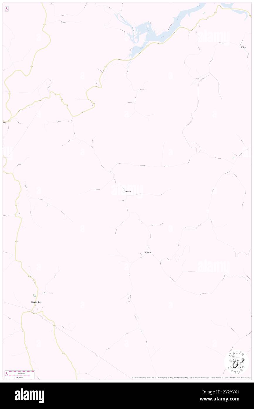 Cordell, Lawrence County, Stati Uniti, Kentucky, N 38 0' 20'', S 82 47' 34'', MAP, Cartascapes Map pubblicata nel 2024. Esplora Cartascapes, una mappa che rivela i diversi paesaggi, culture ed ecosistemi della Terra. Viaggia attraverso il tempo e lo spazio, scoprendo l'interconnessione del passato, del presente e del futuro del nostro pianeta. Foto Stock