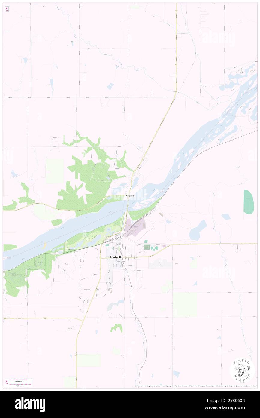 Meadow, Sarpy County, Stati Uniti, Nebraska, N 41 0' 57'', S 96 9' 24''', MAP, Cartascapes Map pubblicata nel 2024. Esplora Cartascapes, una mappa che rivela i diversi paesaggi, culture ed ecosistemi della Terra. Viaggia attraverso il tempo e lo spazio, scoprendo l'interconnessione del passato, del presente e del futuro del nostro pianeta. Foto Stock