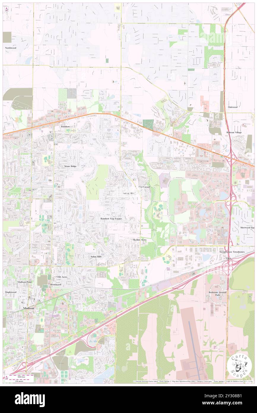 Indian Hills, Madison County, Stati Uniti, Alabama, N 34 43' 50'', S 86 42' 39'', MAP, Cartascapes Map pubblicata nel 2024. Esplora Cartascapes, una mappa che rivela i diversi paesaggi, culture ed ecosistemi della Terra. Viaggia attraverso il tempo e lo spazio, scoprendo l'interconnessione del passato, del presente e del futuro del nostro pianeta. Foto Stock