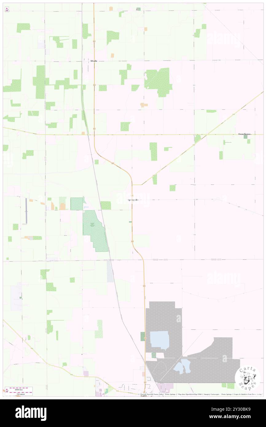 Springville, Seneca County, Stati Uniti, Stati Uniti, Ohio, N 41 0' 35'', S 83 23' 11'', MAP, Cartascapes Map pubblicata nel 2024. Esplora Cartascapes, una mappa che rivela i diversi paesaggi, culture ed ecosistemi della Terra. Viaggia attraverso il tempo e lo spazio, scoprendo l'interconnessione del passato, del presente e del futuro del nostro pianeta. Foto Stock