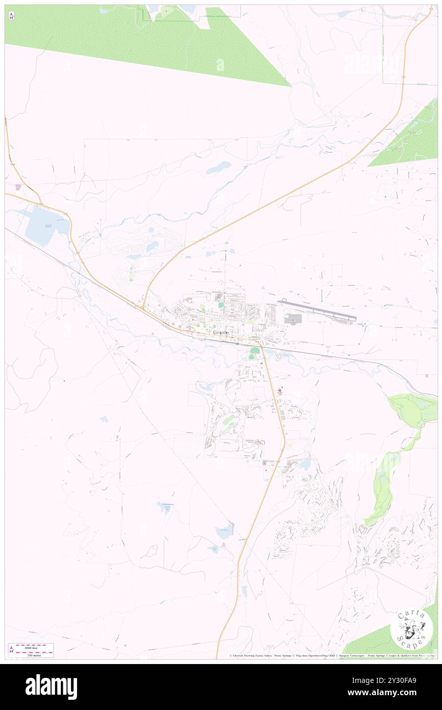 Granby, Grand County, Stati Uniti, Stati Uniti, Colorado, N 40 5' 9'', S 105 56' 22'', MAP, Cartascapes Map pubblicata nel 2024. Esplora Cartascapes, una mappa che rivela i diversi paesaggi, culture ed ecosistemi della Terra. Viaggia attraverso il tempo e lo spazio, scoprendo l'interconnessione del passato, del presente e del futuro del nostro pianeta. Foto Stock