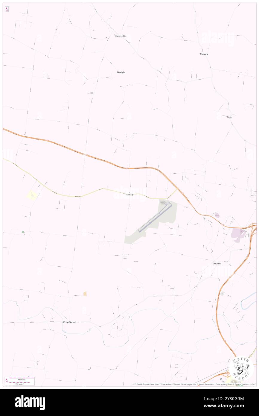 Bethany, contea di Warren, Stati Uniti, Stati Uniti, Tennessee, N 35 42' 23'', S 85 51' 14'', MAP, Cartascapes Map pubblicata nel 2024. Esplora Cartascapes, una mappa che rivela i diversi paesaggi, culture ed ecosistemi della Terra. Viaggia attraverso il tempo e lo spazio, scoprendo l'interconnessione del passato, del presente e del futuro del nostro pianeta. Foto Stock