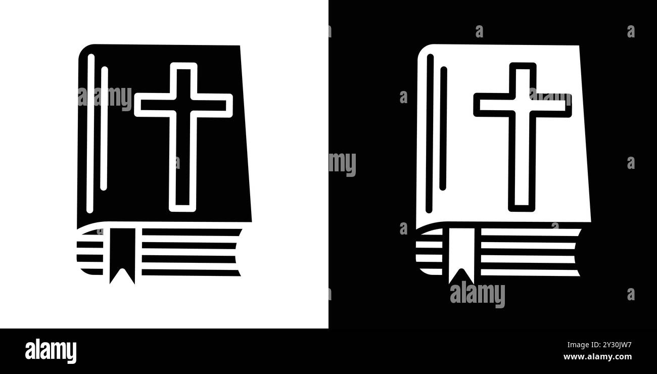Set di logo vettoriale icona Bibbia o gruppo pacchetto Illustrazione Vettoriale