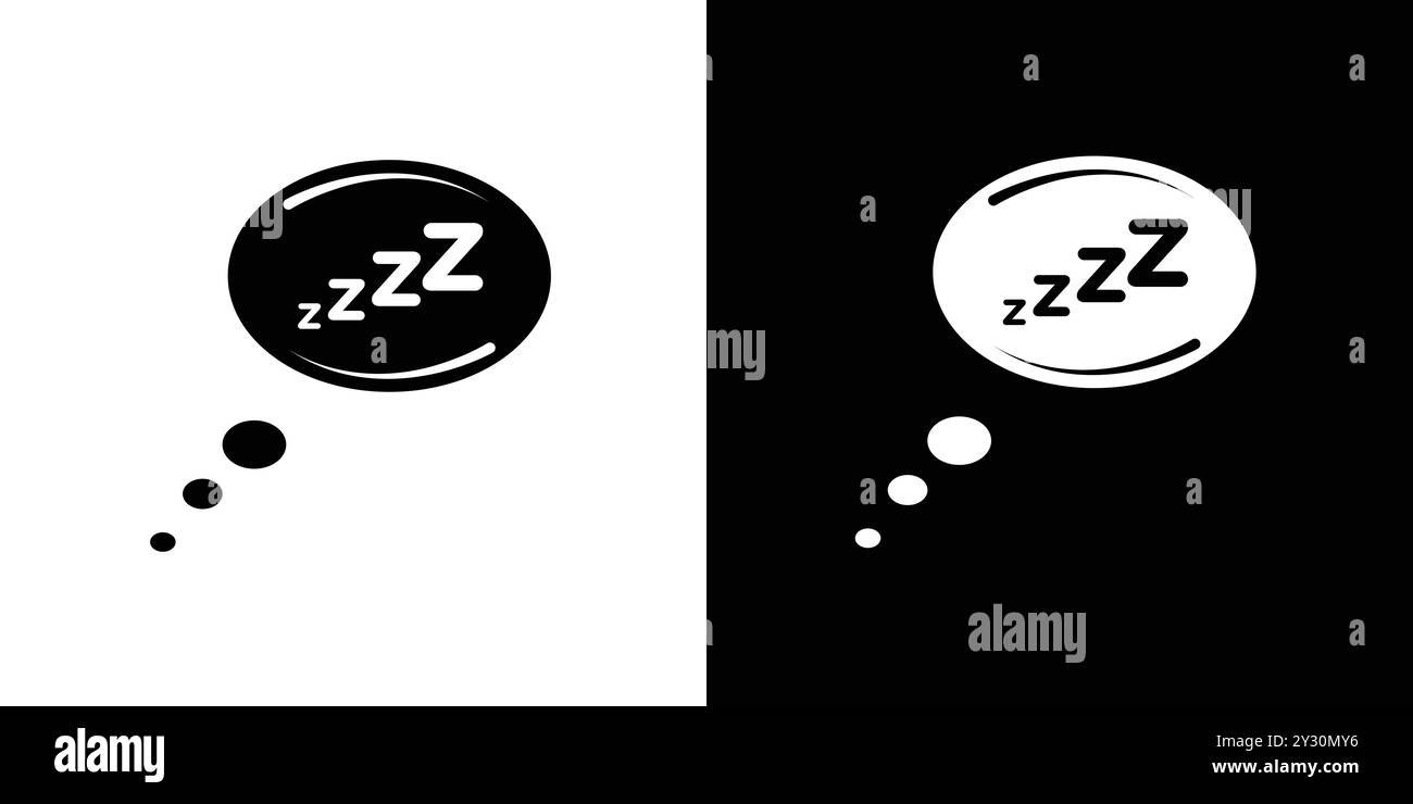 Set di logo ZZZ Icon Vector o gruppo pacchetto Illustrazione Vettoriale