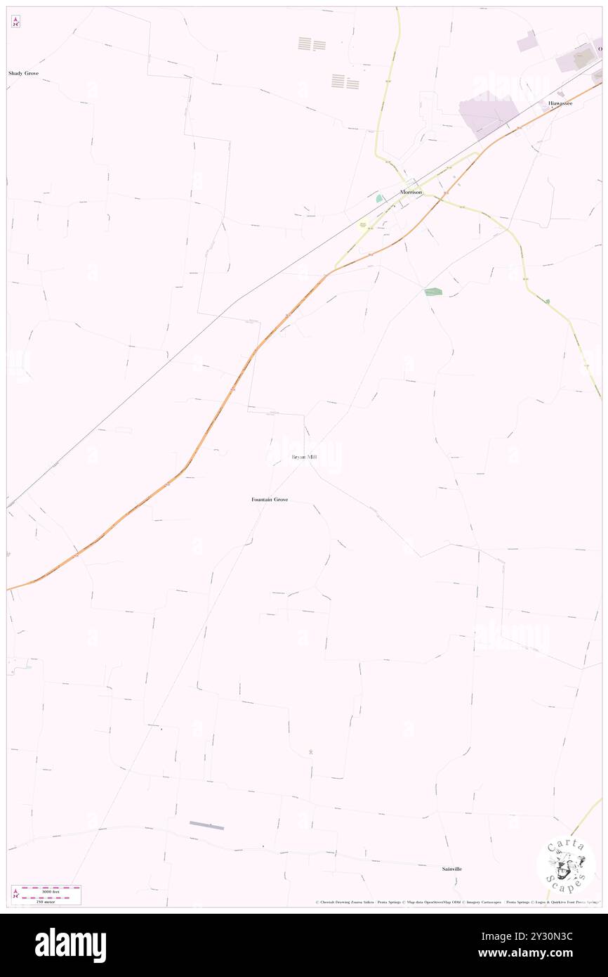 Bryan Mill, Coffee County, Stati Uniti, Tennessee, N 35 33' 59'', S 85 56' 15'', MAP, Cartascapes Map pubblicata nel 2024. Esplora Cartascapes, una mappa che rivela i diversi paesaggi, culture ed ecosistemi della Terra. Viaggia attraverso il tempo e lo spazio, scoprendo l'interconnessione del passato, del presente e del futuro del nostro pianeta. Foto Stock