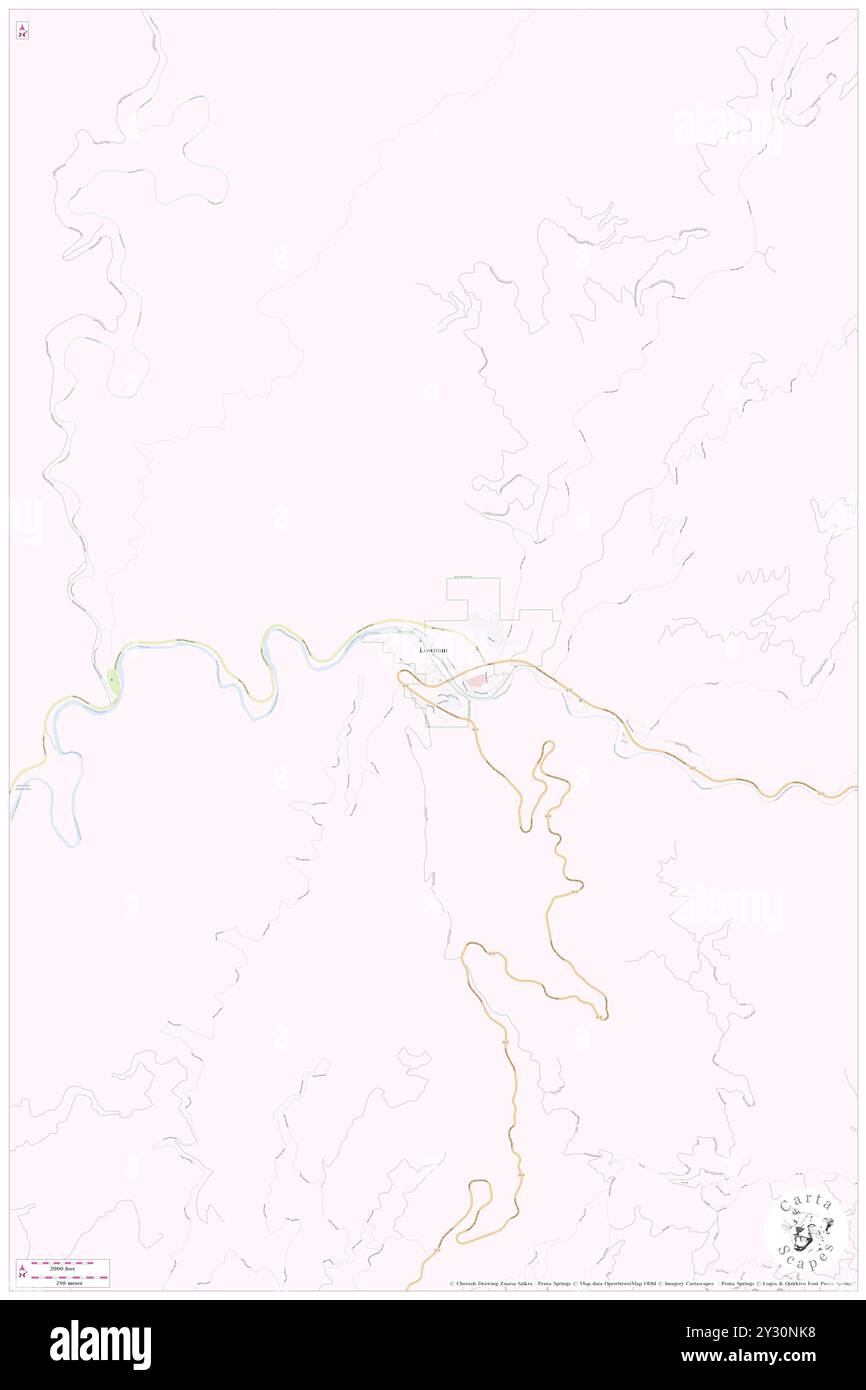 Lowman, Boise County, Stati Uniti, Stati Uniti, Idaho, N 44 5' 0'', S 115 37' 14'', MAP, Cartascapes Map pubblicata nel 2024. Esplora Cartascapes, una mappa che rivela i diversi paesaggi, culture ed ecosistemi della Terra. Viaggia attraverso il tempo e lo spazio, scoprendo l'interconnessione del passato, del presente e del futuro del nostro pianeta. Foto Stock