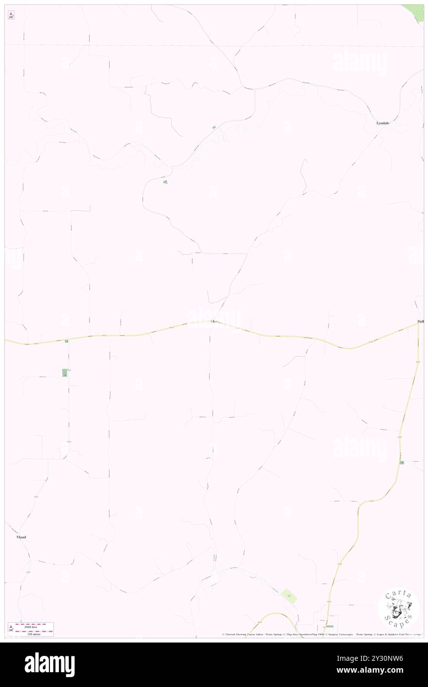 Elon, Allamakee County, Stati Uniti, Iowa, N 43 15' 50'', S 91 19' 26'', MAP, Cartascapes Map pubblicata nel 2024. Esplora Cartascapes, una mappa che rivela i diversi paesaggi, culture ed ecosistemi della Terra. Viaggia attraverso il tempo e lo spazio, scoprendo l'interconnessione del passato, del presente e del futuro del nostro pianeta. Foto Stock