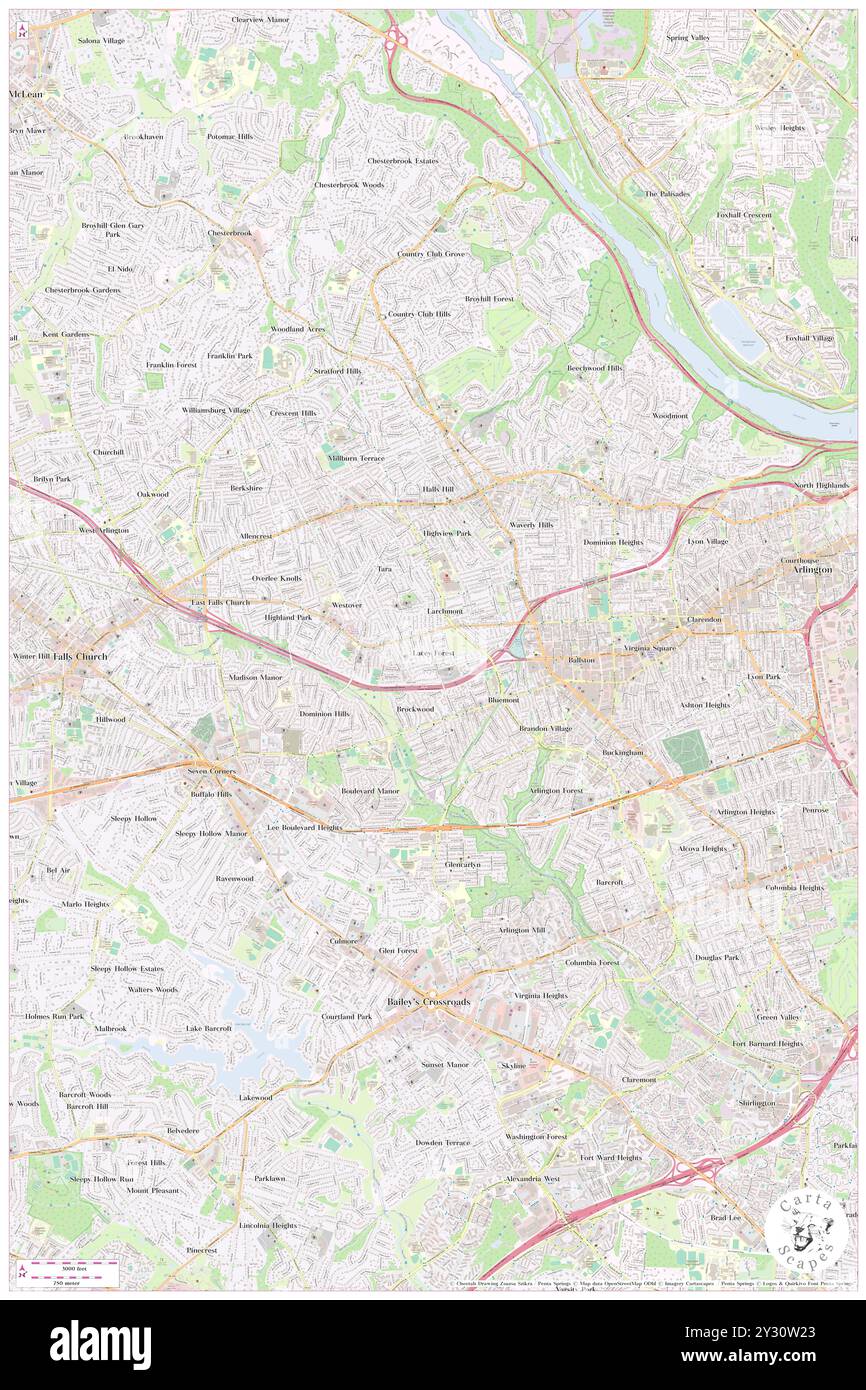 Lacey Forest, Arlington County, Stati Uniti, Stati Uniti, Virginia, N 38 52' 58'', S 77 7' 44'', MAP, Cartascapes Map pubblicata nel 2024. Esplora Cartascapes, una mappa che rivela i diversi paesaggi, culture ed ecosistemi della Terra. Viaggia attraverso il tempo e lo spazio, scoprendo l'interconnessione del passato, del presente e del futuro del nostro pianeta. Foto Stock