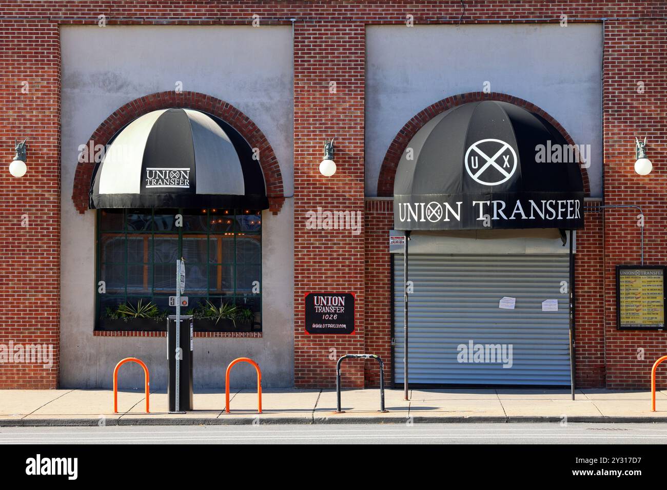 Union Transfer, 1026 Spring Garden St, Philadelphia, Pennsylvania. Foto del punto vendita di un locale con musica dal vivo nel quartiere di Callowhill. Foto Stock
