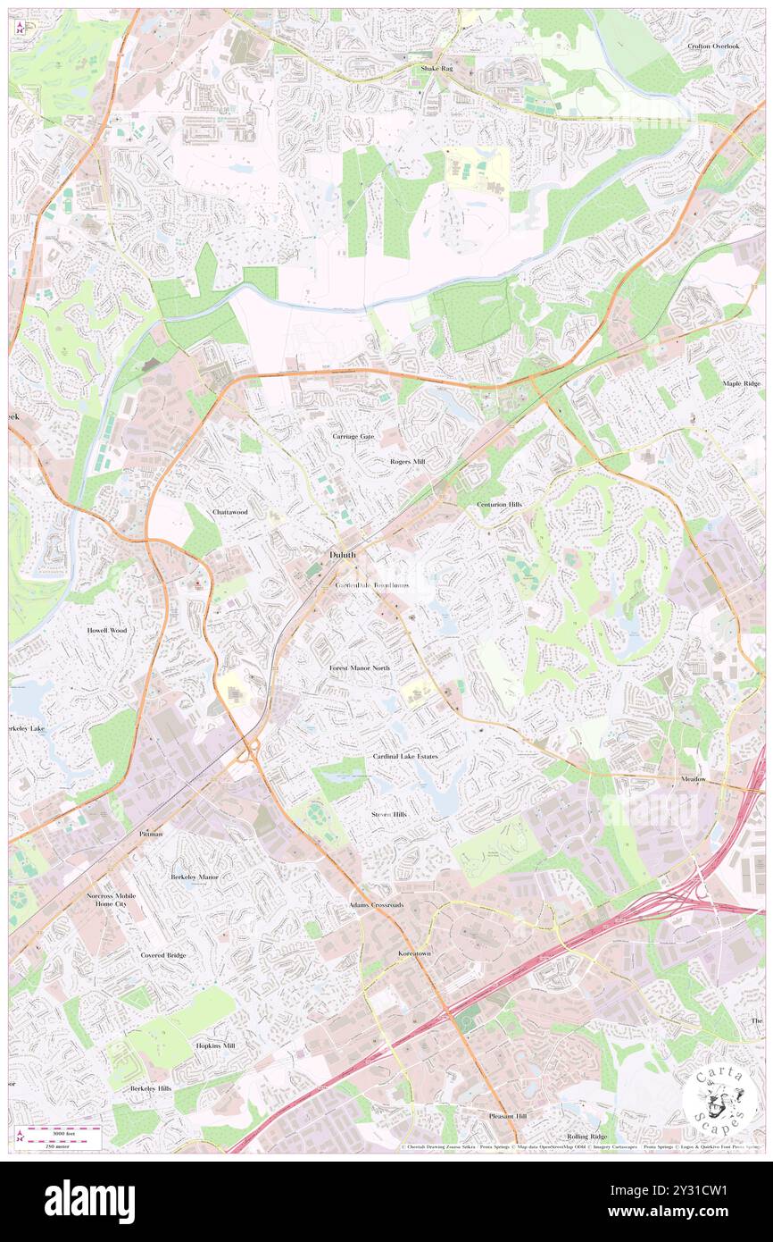 Duluth, Gwinnett County, Stati Uniti, Georgia, N 34 0' 10'', S 84 8' 40'', MAP, Cartascapes Map pubblicata nel 2024. Esplora Cartascapes, una mappa che rivela i diversi paesaggi, culture ed ecosistemi della Terra. Viaggia attraverso il tempo e lo spazio, scoprendo l'interconnessione del passato, del presente e del futuro del nostro pianeta. Foto Stock