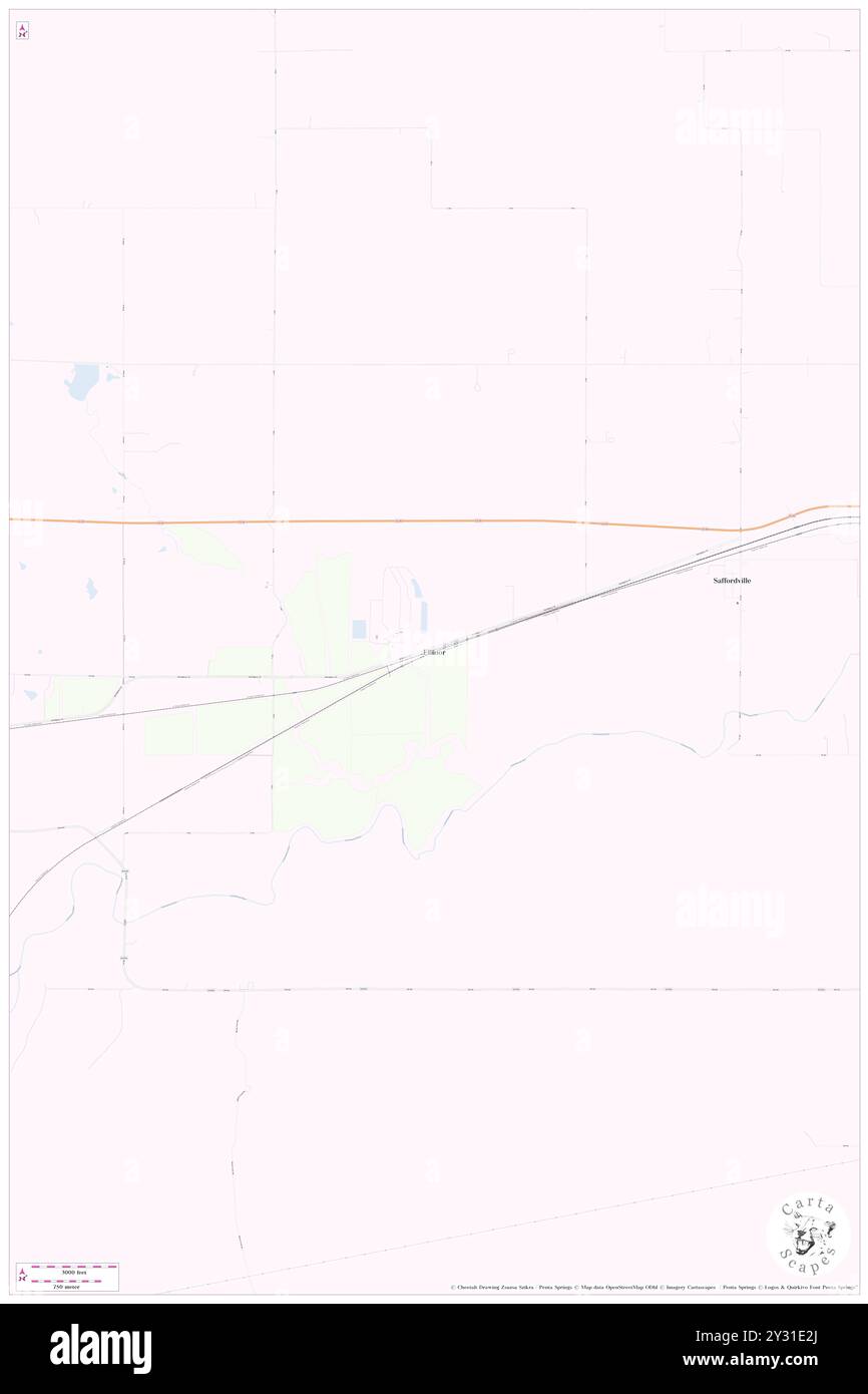 Ellinor, Chase County, Stati Uniti, Stati Uniti, Kansas, N 38 23' 36'', S 96 25' 41'', MAP, Cartascapes Map pubblicata nel 2024. Esplora Cartascapes, una mappa che rivela i diversi paesaggi, culture ed ecosistemi della Terra. Viaggia attraverso il tempo e lo spazio, scoprendo l'interconnessione del passato, del presente e del futuro del nostro pianeta. Foto Stock