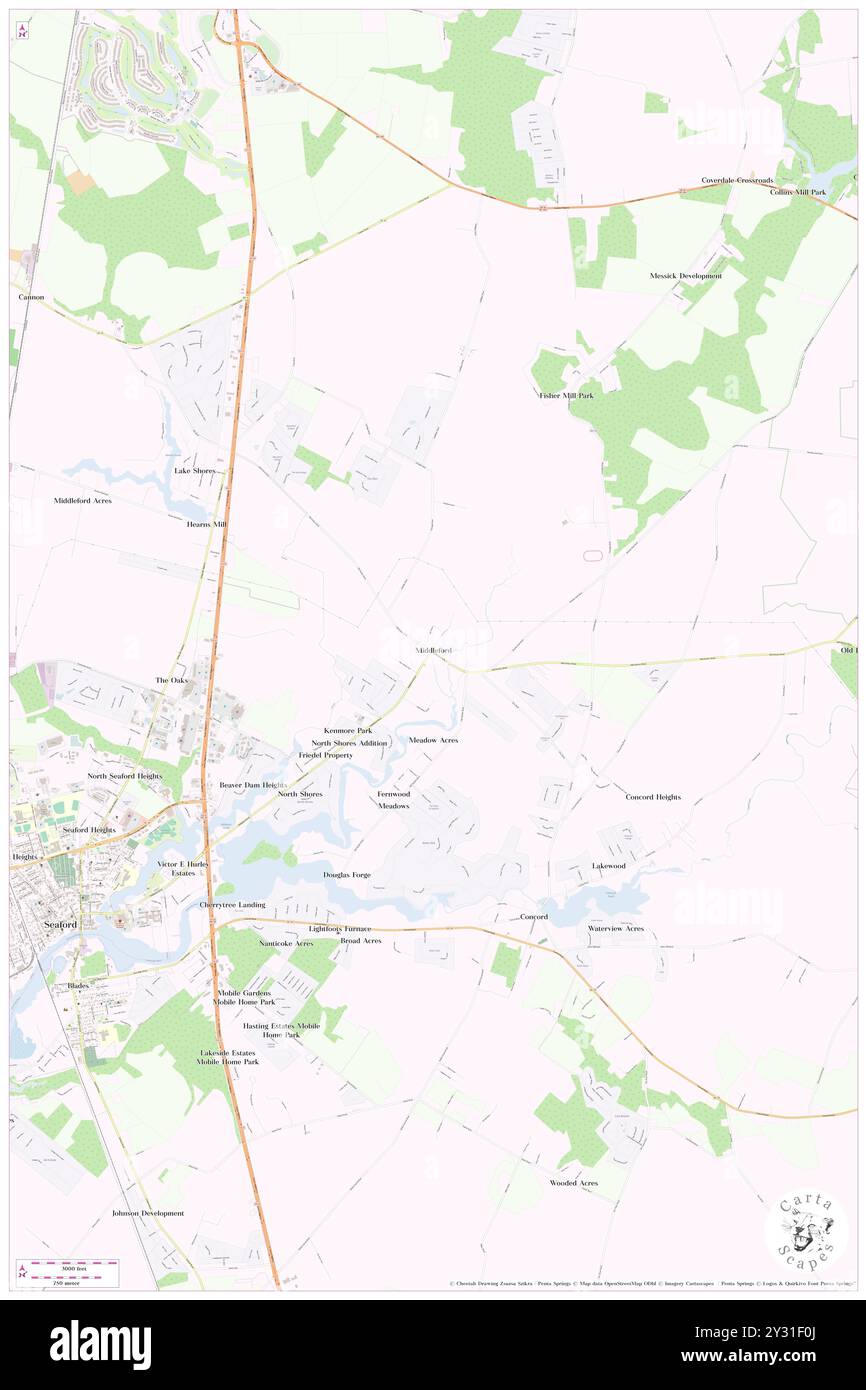 Middleford, Sussex County, Stati Uniti, Delaware, N 38 40' 0'', S 75 34' 1'', MAP, Cartascapes Map pubblicata nel 2024. Esplora Cartascapes, una mappa che rivela i diversi paesaggi, culture ed ecosistemi della Terra. Viaggia attraverso il tempo e lo spazio, scoprendo l'interconnessione del passato, del presente e del futuro del nostro pianeta. Foto Stock