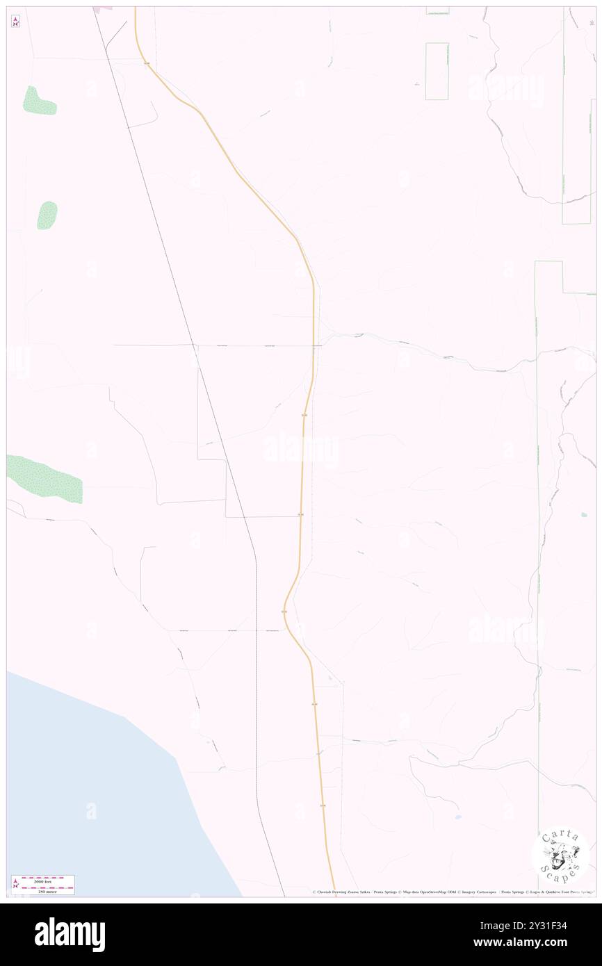 Hot Springs (località storica), Lake County, Stati Uniti, Stati Uniti, Oregon, N 42 6' 24''', S 120 19' 8''', MAP, Cartascapes Map pubblicata nel 2024. Esplora Cartascapes, una mappa che rivela i diversi paesaggi, culture ed ecosistemi della Terra. Viaggia attraverso il tempo e lo spazio, scoprendo l'interconnessione del passato, del presente e del futuro del nostro pianeta. Foto Stock