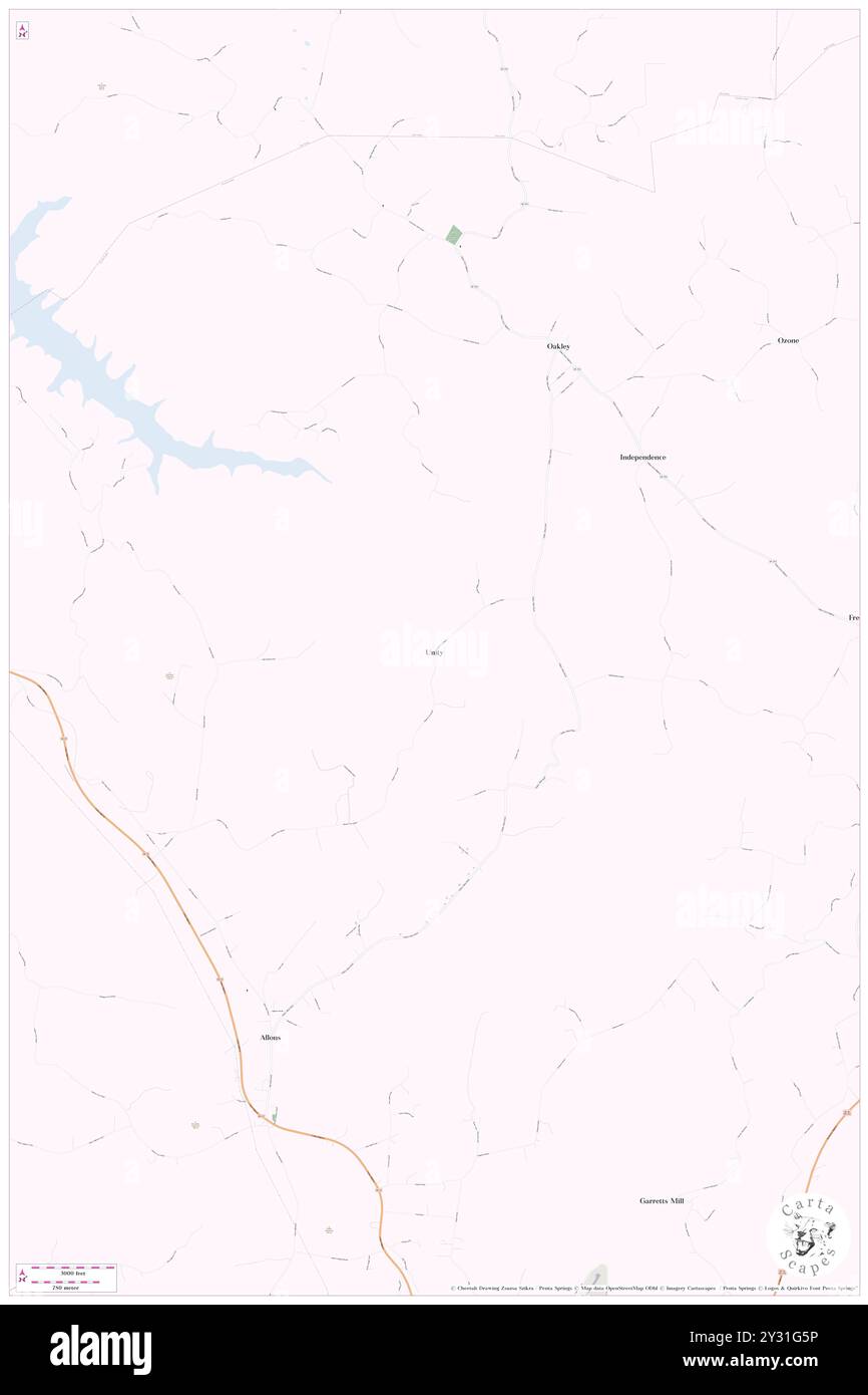 Unity, Overton County, Stati Uniti, Tennessee, N 36 28' 43'', S 85 19' 30'', MAP, Cartascapes Map pubblicata nel 2024. Esplora Cartascapes, una mappa che rivela i diversi paesaggi, culture ed ecosistemi della Terra. Viaggia attraverso il tempo e lo spazio, scoprendo l'interconnessione del passato, del presente e del futuro del nostro pianeta. Foto Stock