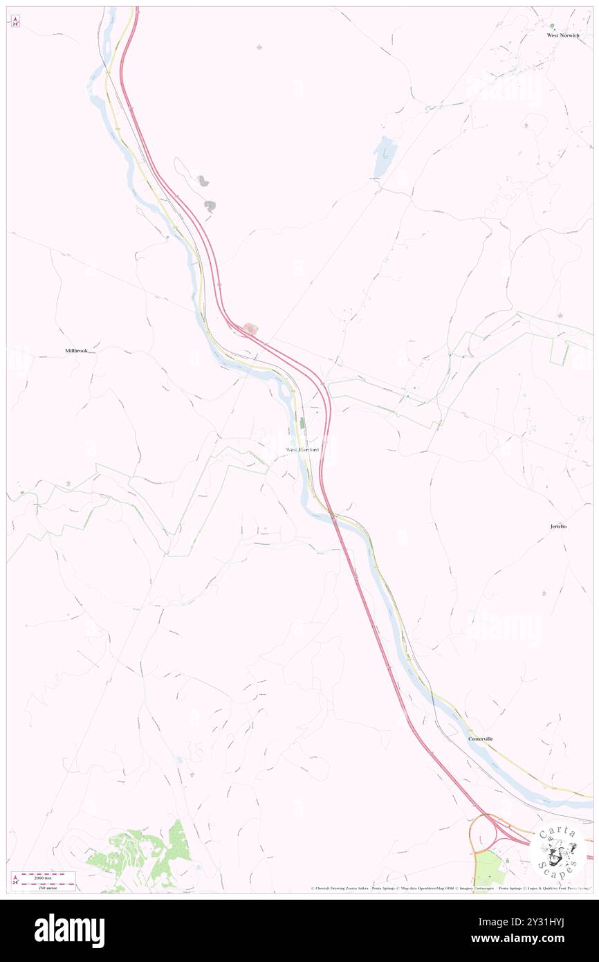 West Hartford, Windsor County, Stati Uniti, Vermont, N 43 42' 44'', S 72 25' 3'', MAP, Cartascapes Map pubblicata nel 2024. Esplora Cartascapes, una mappa che rivela i diversi paesaggi, culture ed ecosistemi della Terra. Viaggia attraverso il tempo e lo spazio, scoprendo l'interconnessione del passato, del presente e del futuro del nostro pianeta. Foto Stock