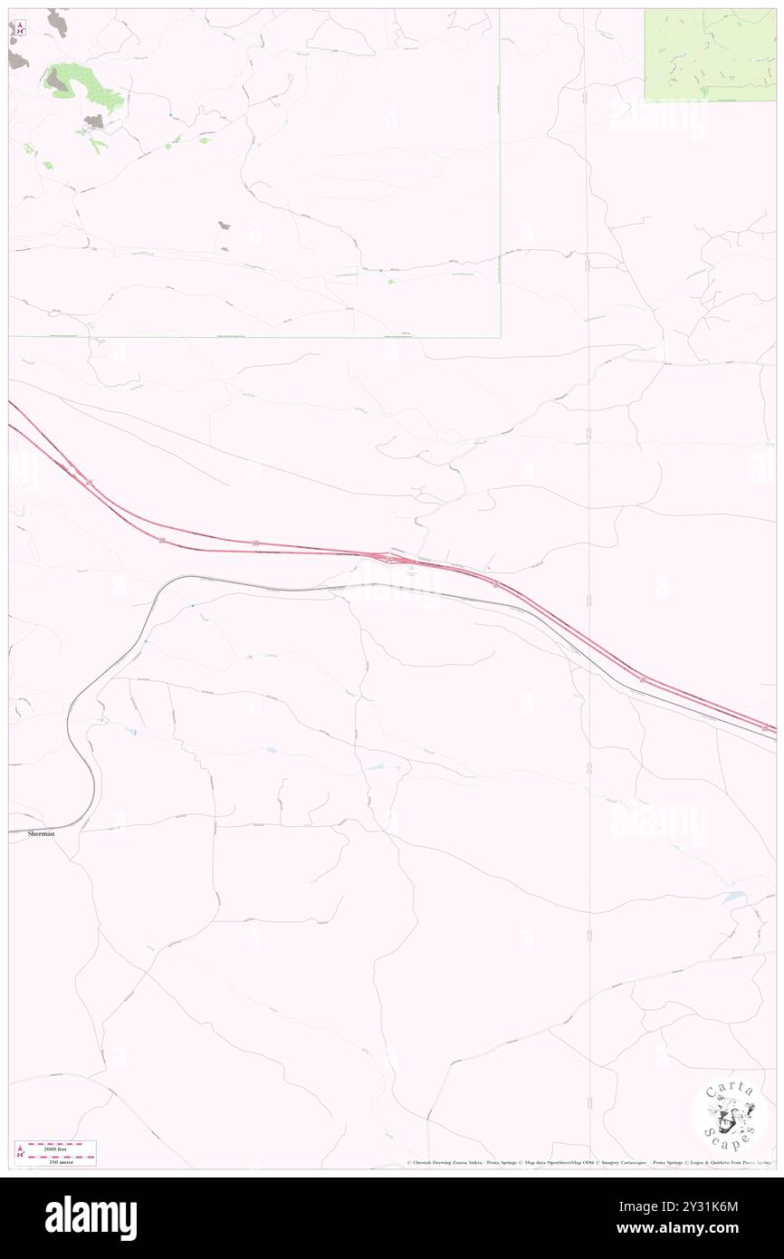 Buford, Albany County, Stati Uniti, Stati Uniti, Wyoming, N 41 7' 18''', S 105 18' 16'', MAP, Cartascapes Map pubblicata nel 2024. Esplora Cartascapes, una mappa che rivela i diversi paesaggi, culture ed ecosistemi della Terra. Viaggia attraverso il tempo e lo spazio, scoprendo l'interconnessione del passato, del presente e del futuro del nostro pianeta. Foto Stock