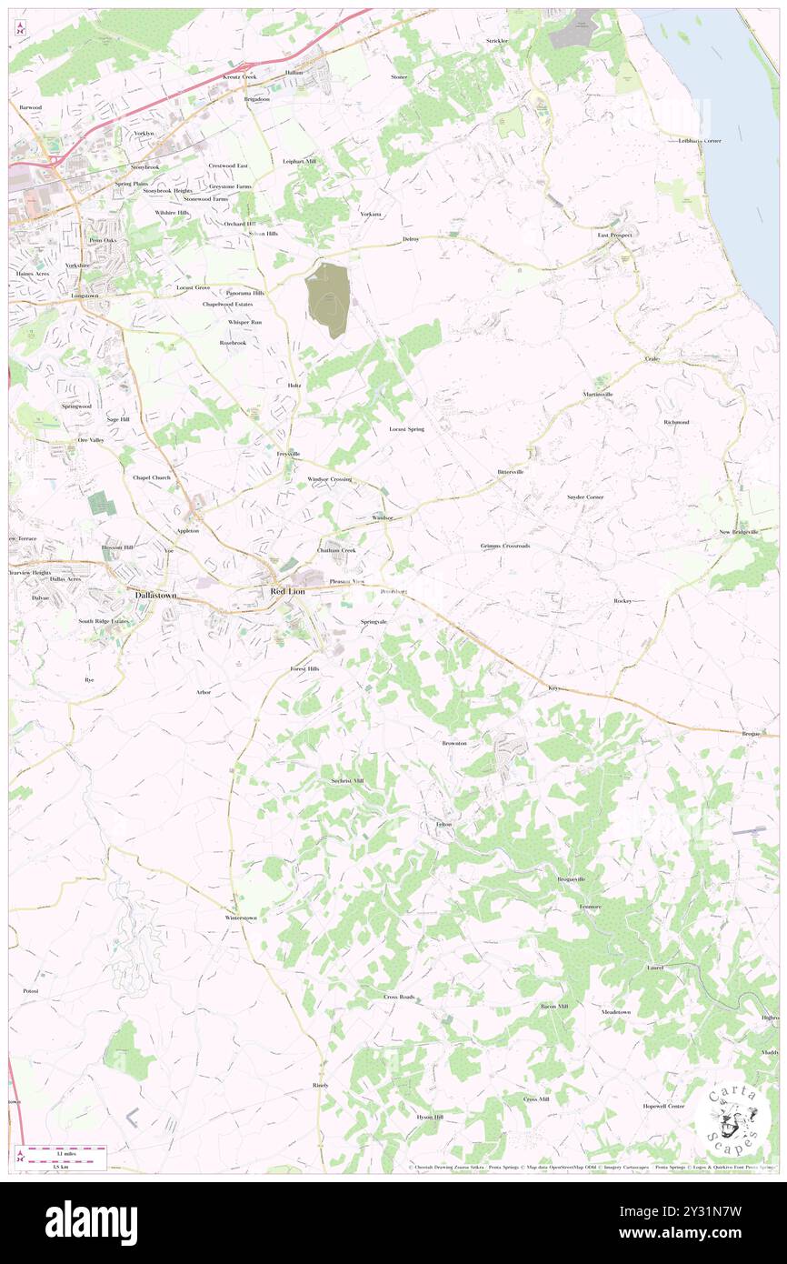 Petersburg, Contea di York, Stati Uniti, Pennsylvania, N 39 54' 3'', S 76 34' 40''', MAP, Cartascapes Map pubblicata nel 2024. Esplora Cartascapes, una mappa che rivela i diversi paesaggi, culture ed ecosistemi della Terra. Viaggia attraverso il tempo e lo spazio, scoprendo l'interconnessione del passato, del presente e del futuro del nostro pianeta. Foto Stock