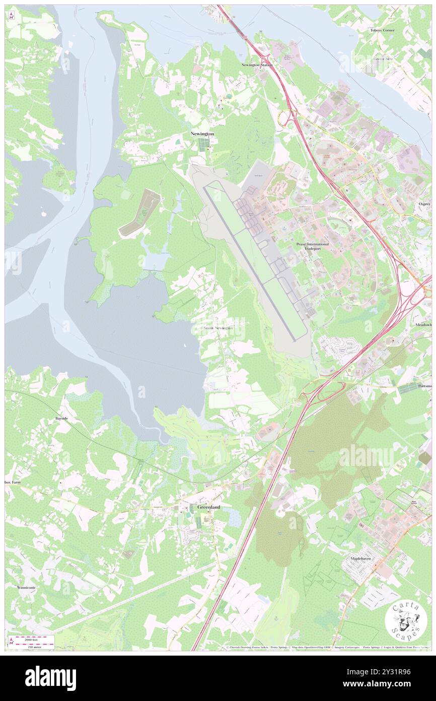 South Newington, Contea di Rockingham, Stati Uniti, New Hampshire, N 43 4' 1''', S 70 49' 50'', MAP, Cartascapes Map pubblicata nel 2024. Esplora Cartascapes, una mappa che rivela i diversi paesaggi, culture ed ecosistemi della Terra. Viaggia attraverso il tempo e lo spazio, scoprendo l'interconnessione del passato, del presente e del futuro del nostro pianeta. Foto Stock