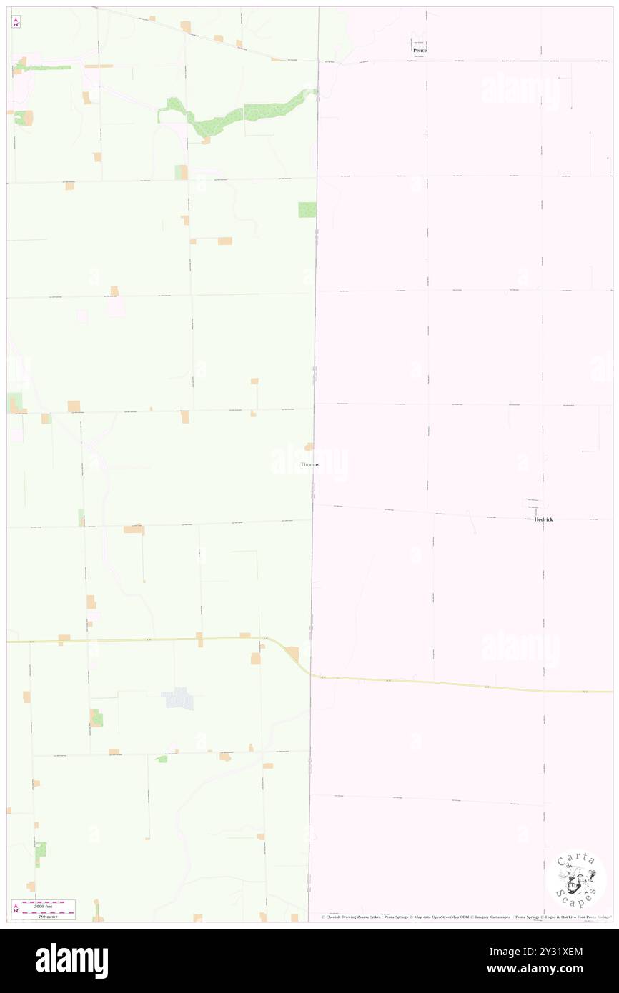 Thomas, Vermilion County, Stati Uniti, Illinois, N 40 18' 31'', S 87 31' 47'', MAP, Cartascapes Map pubblicata nel 2024. Esplora Cartascapes, una mappa che rivela i diversi paesaggi, culture ed ecosistemi della Terra. Viaggia attraverso il tempo e lo spazio, scoprendo l'interconnessione del passato, del presente e del futuro del nostro pianeta. Foto Stock