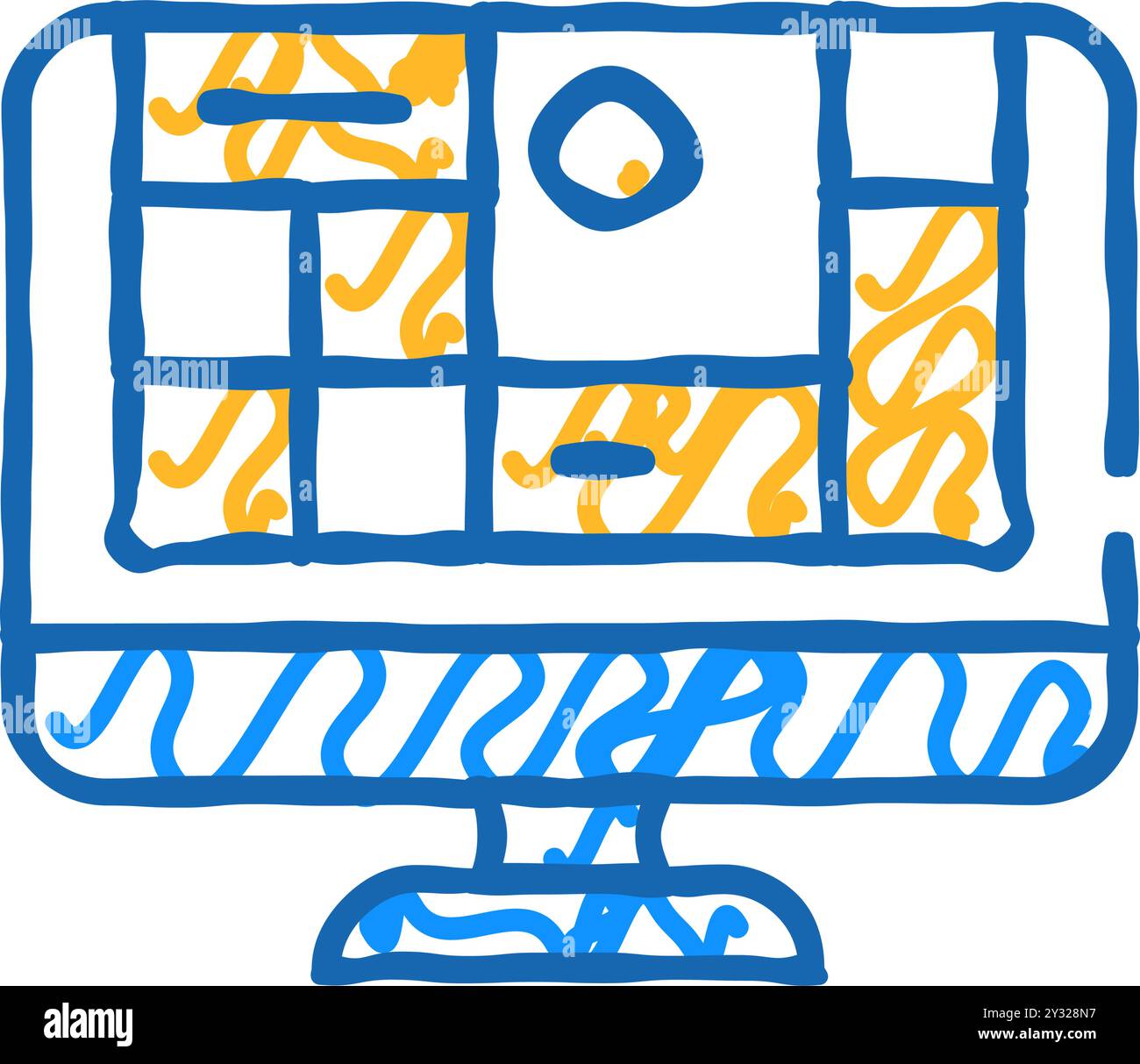 tabella dell'icona del sistema operativo Illustrazione Vettoriale