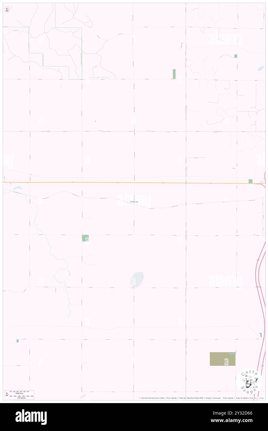 Olivers, Lake County, Stati Uniti, Stati Uniti, Michigan, N 43 52' 57'', S 85 34' 56'', MAP, Cartascapes Map pubblicata nel 2024. Esplora Cartascapes, una mappa che rivela i diversi paesaggi, culture ed ecosistemi della Terra. Viaggia attraverso il tempo e lo spazio, scoprendo l'interconnessione del passato, del presente e del futuro del nostro pianeta. Foto Stock