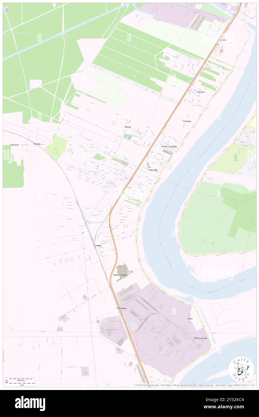 Mouchs Mobile Home Park, West Baton Rouge Parish, USA, Stati Uniti, Louisiana, N 30 22' 15'', S 91 15' 10'', mappa, Cartascapes Mappa pubblicata nel 2024. Esplora Cartascapes, una mappa che rivela i diversi paesaggi, culture ed ecosistemi della Terra. Viaggia attraverso il tempo e lo spazio, scoprendo l'interconnessione del passato, del presente e del futuro del nostro pianeta. Foto Stock