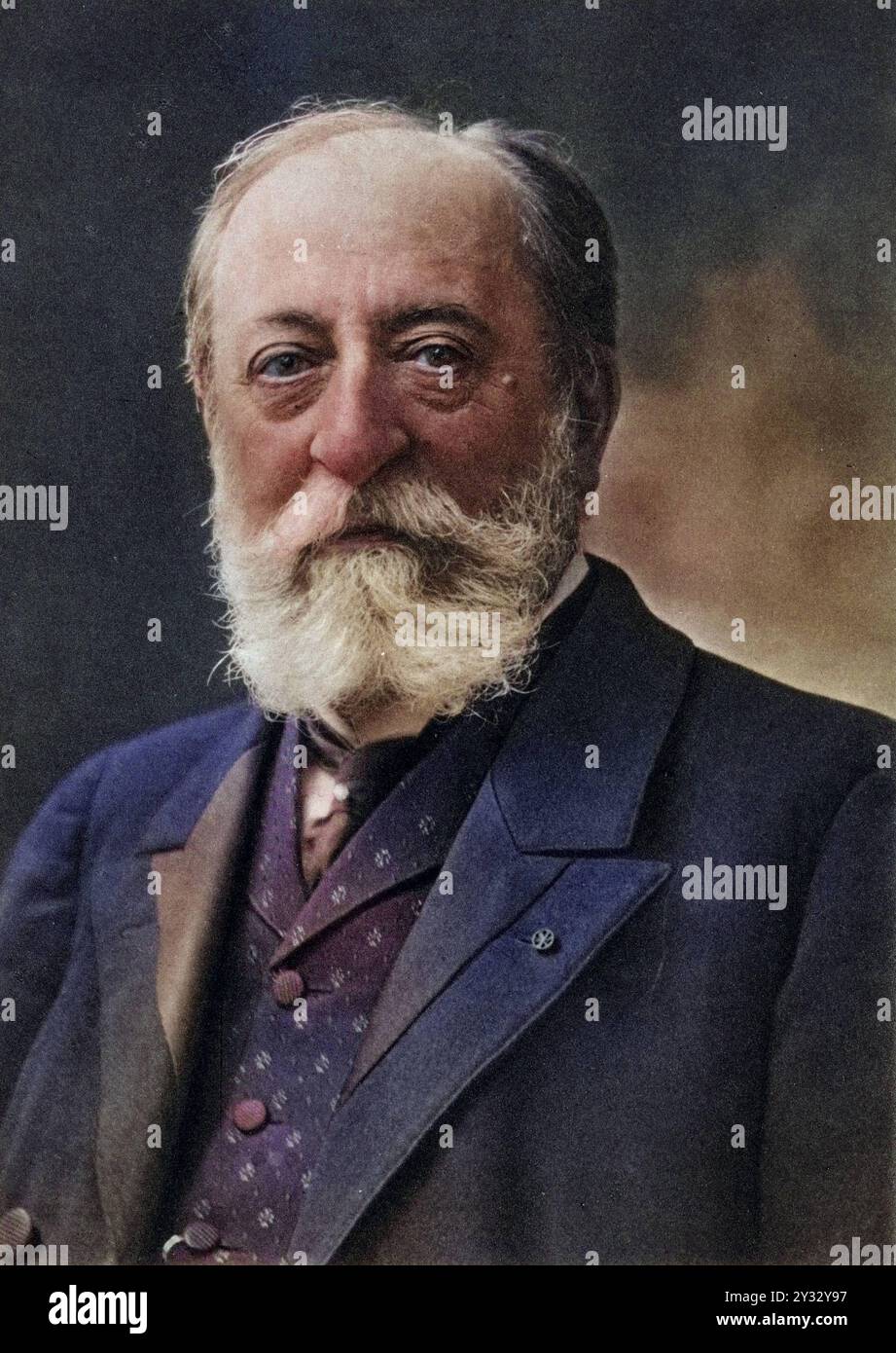 Camille Saint-Saens 1835-1921, Französischer Komponist und organist. Nach einem foto von Nadar, pseudonimo von Gaspard-Felix Tournachon 1820-1910 Foto Stock