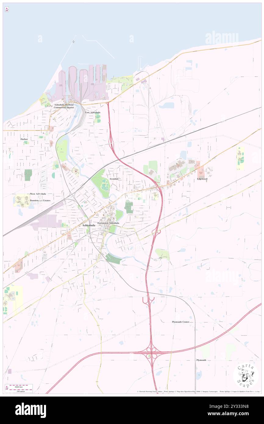 Edgewood, Ashtabula County, Stati Uniti, Ohio, N 41 52' 22'', S 80 46' 22'', MAP, Cartascapes Map pubblicata nel 2024. Esplora Cartascapes, una mappa che rivela i diversi paesaggi, culture ed ecosistemi della Terra. Viaggia attraverso il tempo e lo spazio, scoprendo l'interconnessione del passato, del presente e del futuro del nostro pianeta. Foto Stock