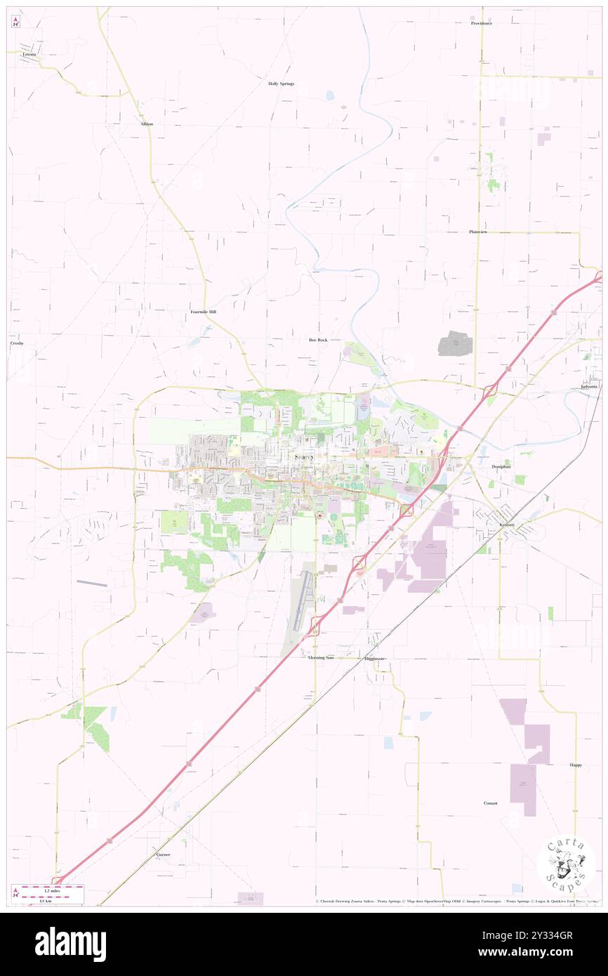 Searcy, White County, Stati Uniti, Stati Uniti, Arkansas, N 35 15' 2'', S 91 44' 10'', MAP, Cartascapes Map pubblicata nel 2024. Esplora Cartascapes, una mappa che rivela i diversi paesaggi, culture ed ecosistemi della Terra. Viaggia attraverso il tempo e lo spazio, scoprendo l'interconnessione del passato, del presente e del futuro del nostro pianeta. Foto Stock