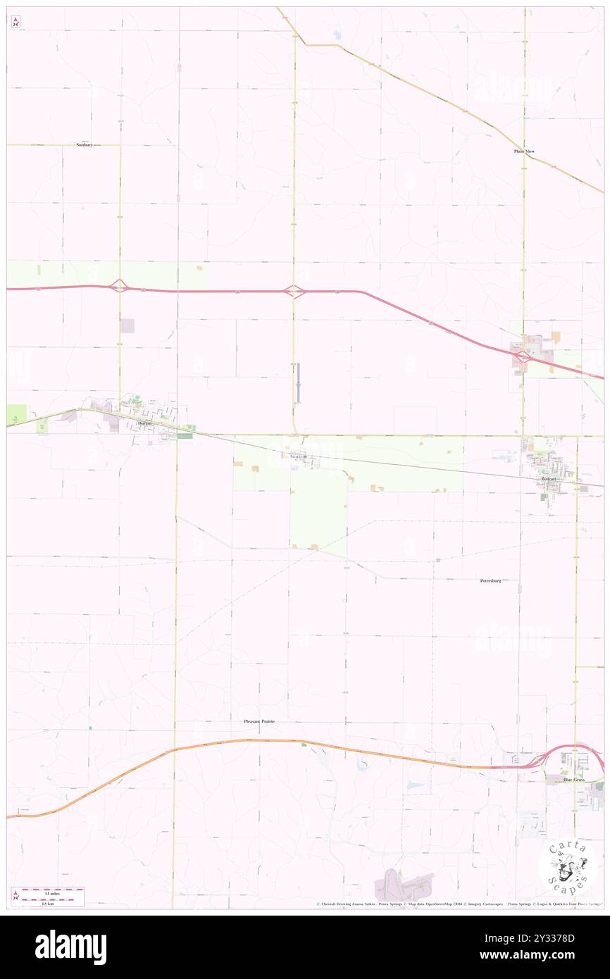 Stockton, Muscatine County, Stati Uniti, Iowa, N 41 35' 29'', S 90 51' 31'', MAP, Cartascapes Map pubblicata nel 2024. Esplora Cartascapes, una mappa che rivela i diversi paesaggi, culture ed ecosistemi della Terra. Viaggia attraverso il tempo e lo spazio, scoprendo l'interconnessione del passato, del presente e del futuro del nostro pianeta. Foto Stock