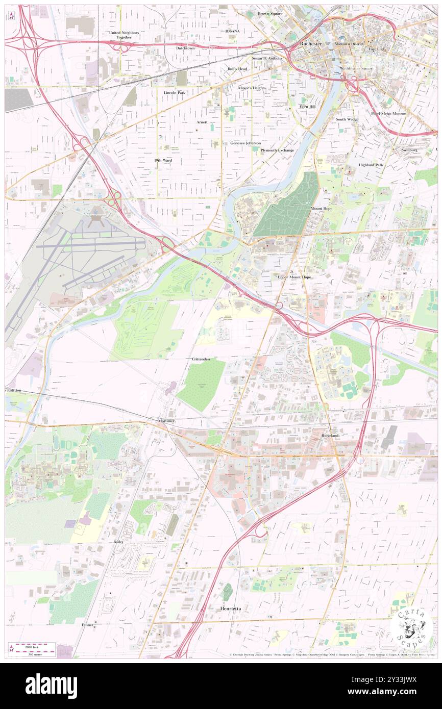 Whipple Park, Monroe County, Stati Uniti, Stati Uniti, New York, N 43 6' 29'', S 77 38' 9'', MAP, Cartascapes Map pubblicata nel 2024. Esplora Cartascapes, una mappa che rivela i diversi paesaggi, culture ed ecosistemi della Terra. Viaggia attraverso il tempo e lo spazio, scoprendo l'interconnessione del passato, del presente e del futuro del nostro pianeta. Foto Stock