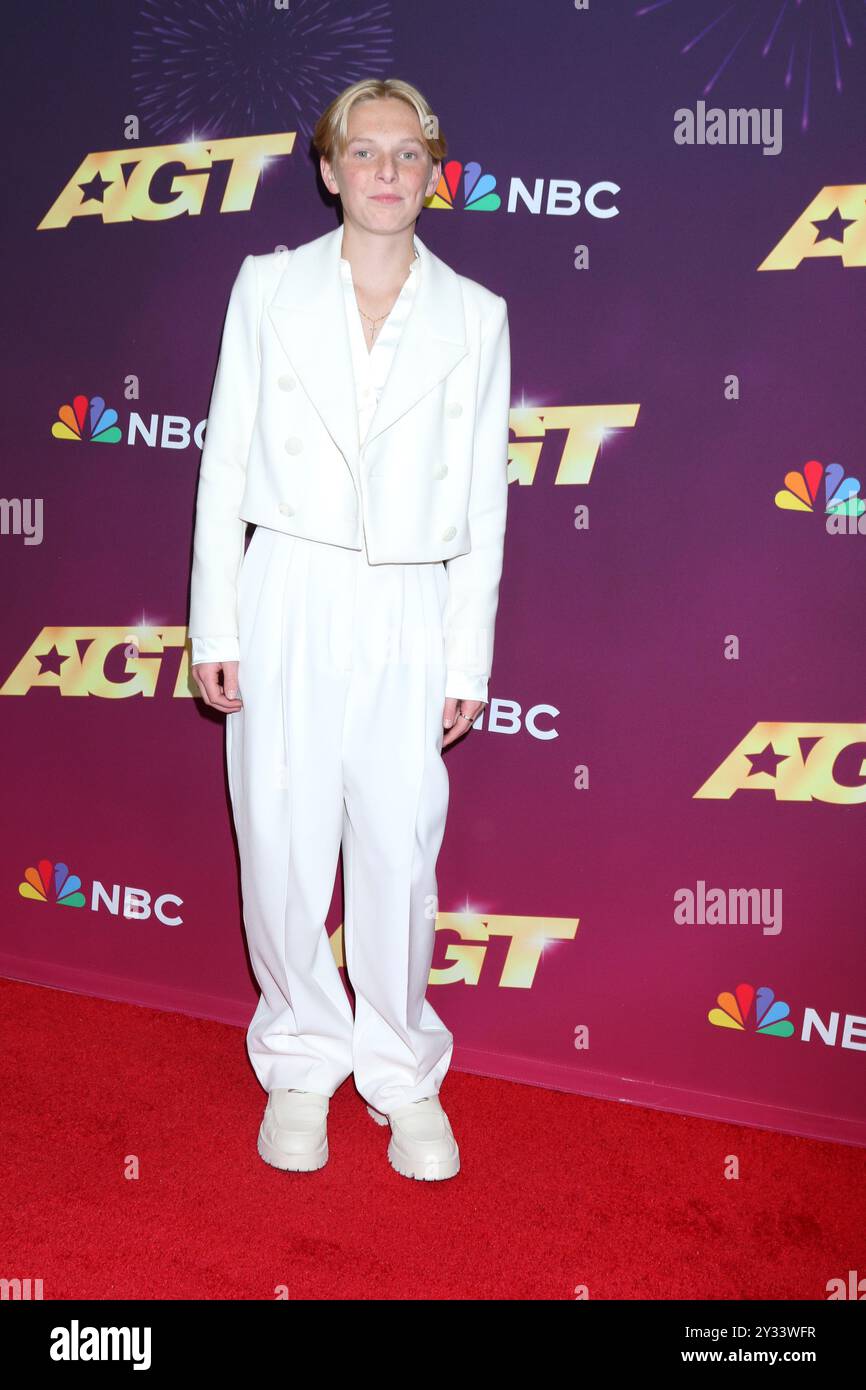 11 settembre 2024, Pasadena, CA, Stati Uniti d'America: LOS ANGELES - 11 settembre: Reid Wilson all'America's Got Talent Live Show Red Carpet all'Hotel Dena l'11 settembre 2024 a Pasadena, CA (Credit Image: © Kay Blake/ZUMA Press Wire) SOLO USO EDITORIALE! Non per USO commerciale! Foto Stock