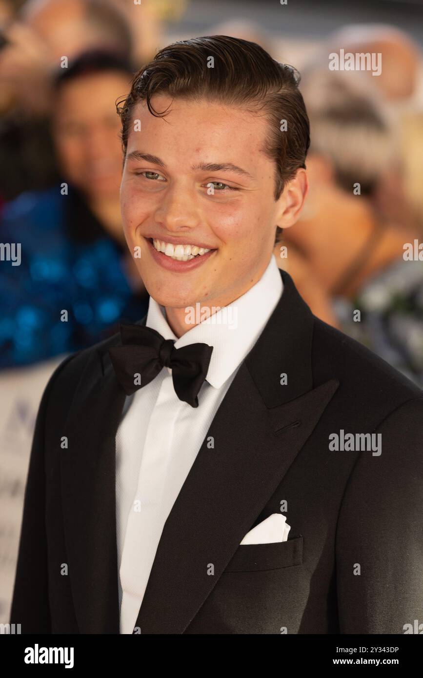 Londra, Regno Unito, 11 settembre 2024. Bobby Brazier partecipa ai National Television Awards Red Carpet Arrivals all'O2 Arena, l'11 settembre 2024, a Londra, Inghilterra, Regno Unito. Credito: S.A.M./Alamy Live News Foto Stock