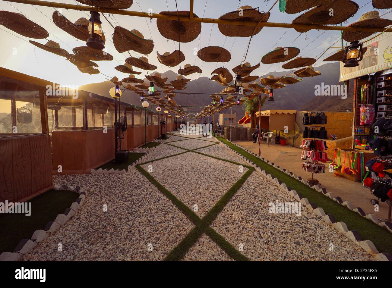 Abha , Arabia Saudita 6 luglio 2022: Bellissimi luoghi turistici nella città di Abha - Turismo saudita Foto Stock