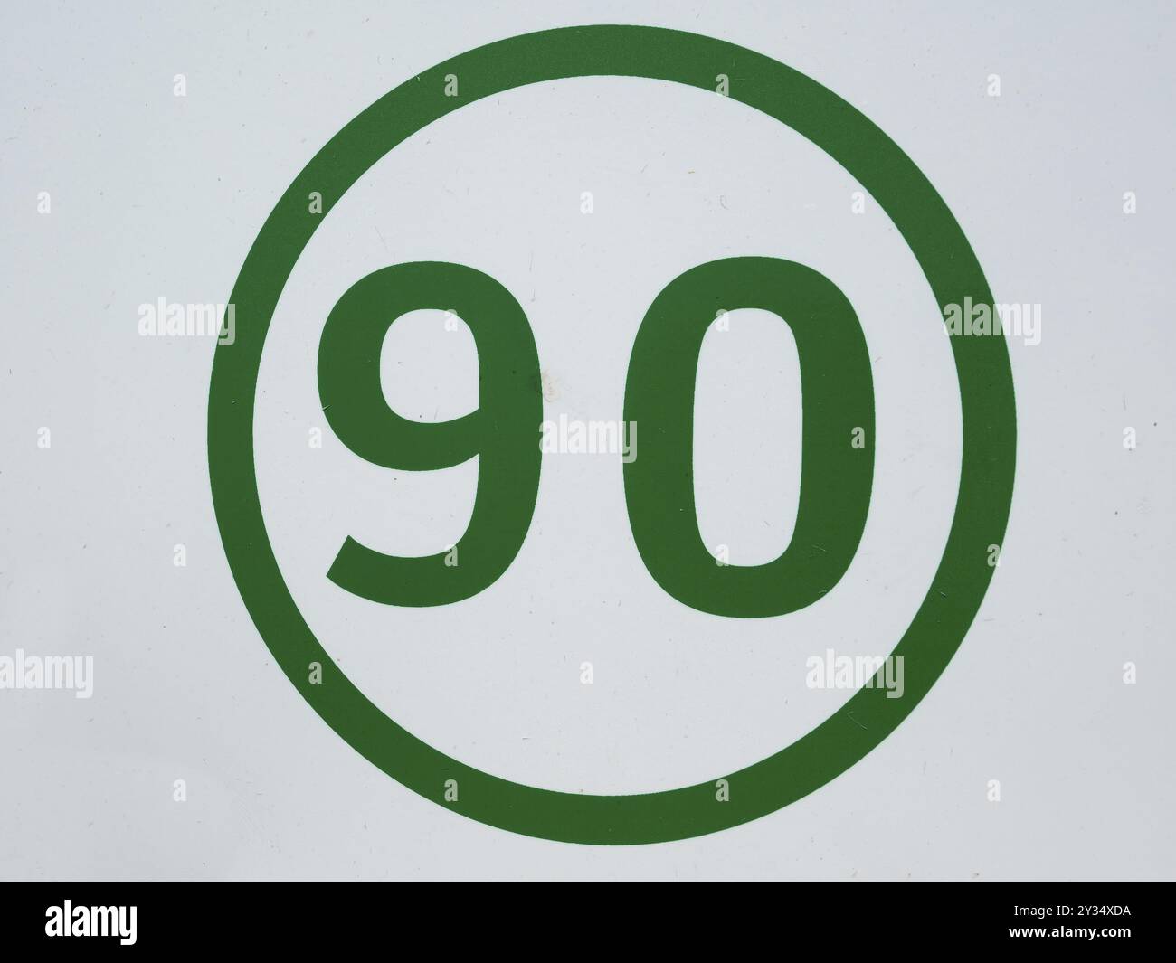 Numero 90, numero, anniversario, compleanno, Renania settentrionale-Vestfalia, Germania, Europa Foto Stock