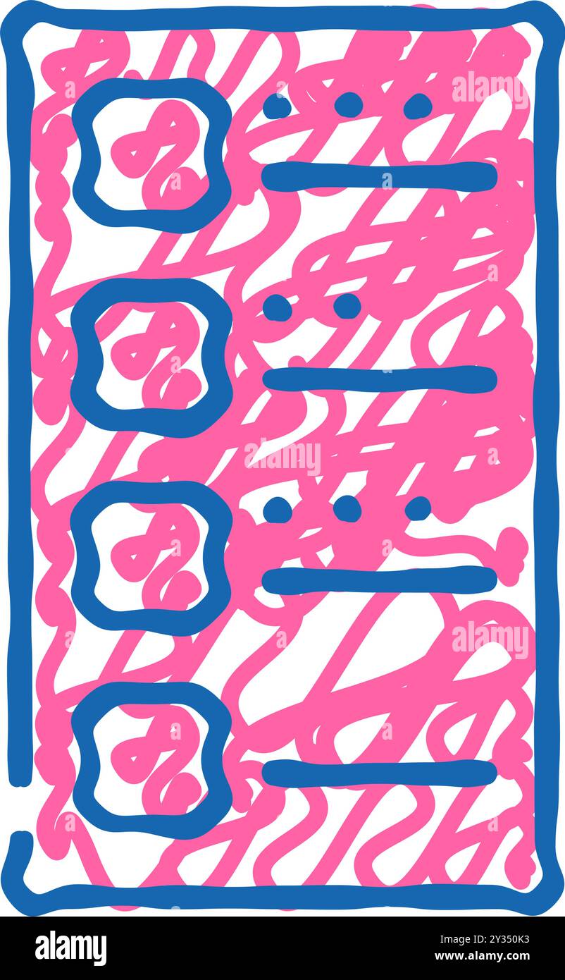 illustrazione dell'icona del test di allergia Illustrazione Vettoriale