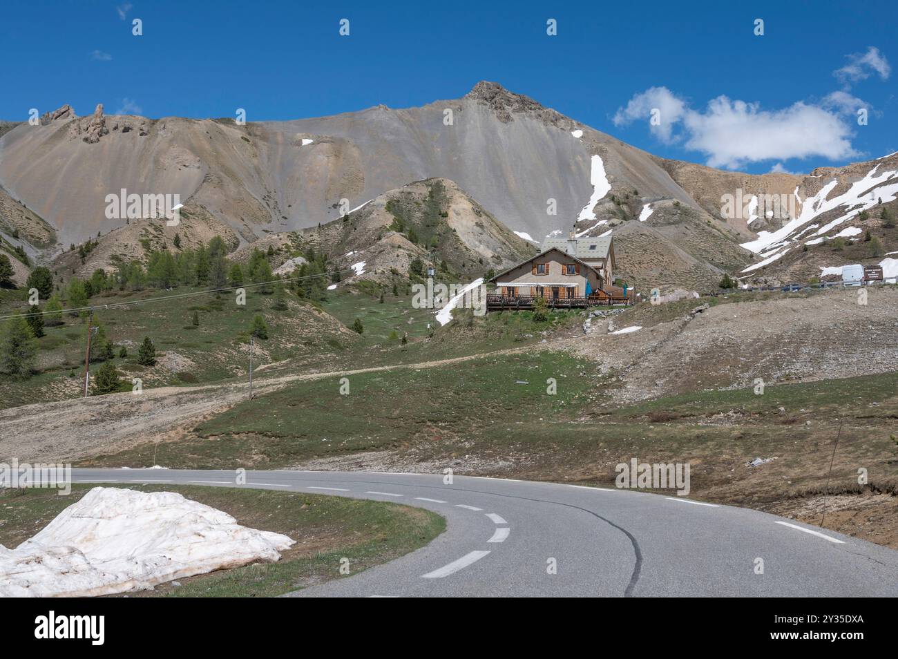 Il Rifugio Napoléon al col d'Izoard nel dipartimento delle Hautes-Alpes, Francia Foto Stock