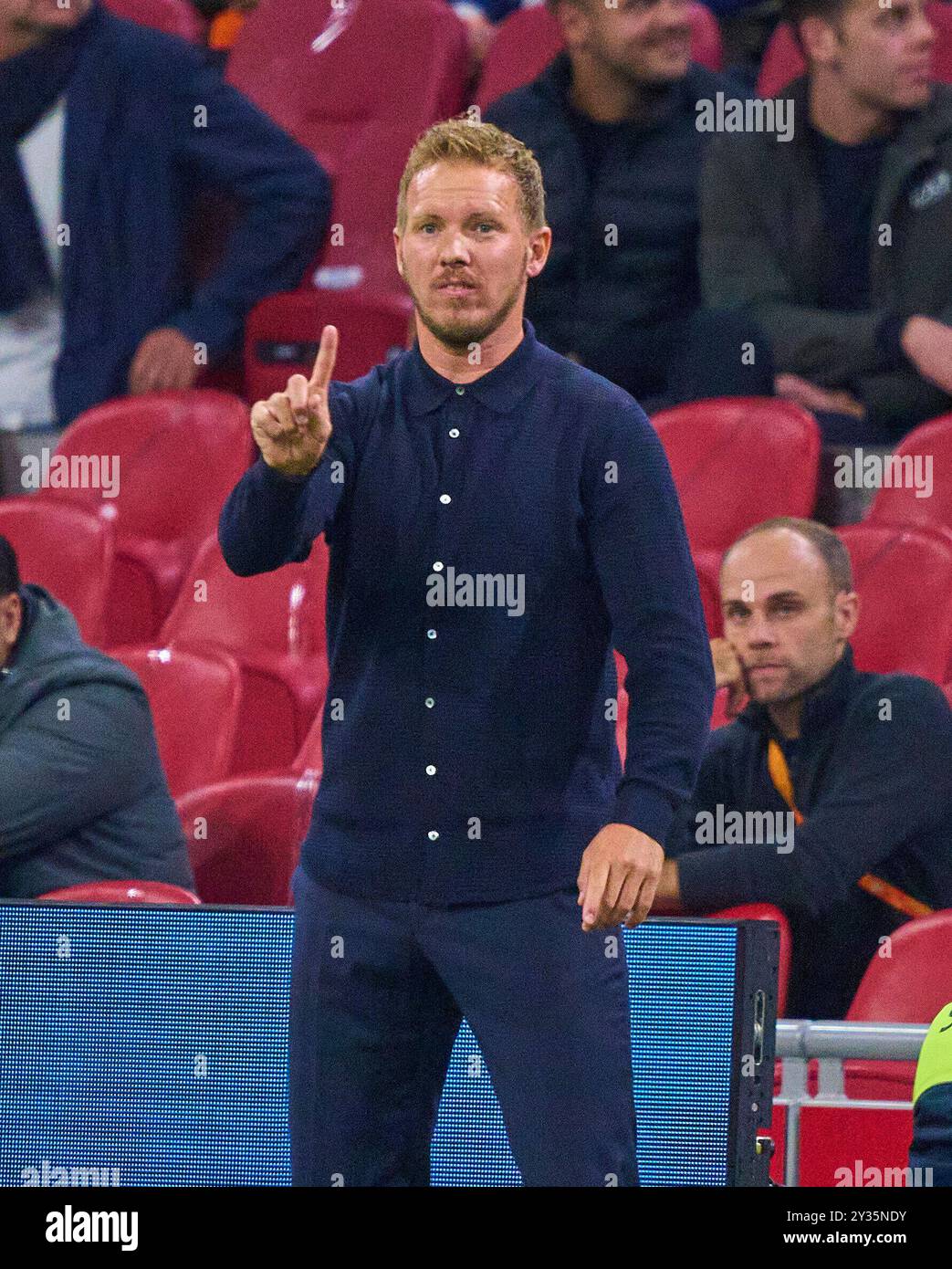 L'allenatore della DFB Julian Nagelsmann, Bundestrainer, Nationaltrainer, nella partita di UEFA Nations League 2024 PAESI BASSI, Germania. , . Al 10 settembre 2024 ad Amsterdam, Paesi Bassi. Fotografo: ddp Images/STAR-Images credito: ddp media GmbH/Alamy Live News Foto Stock